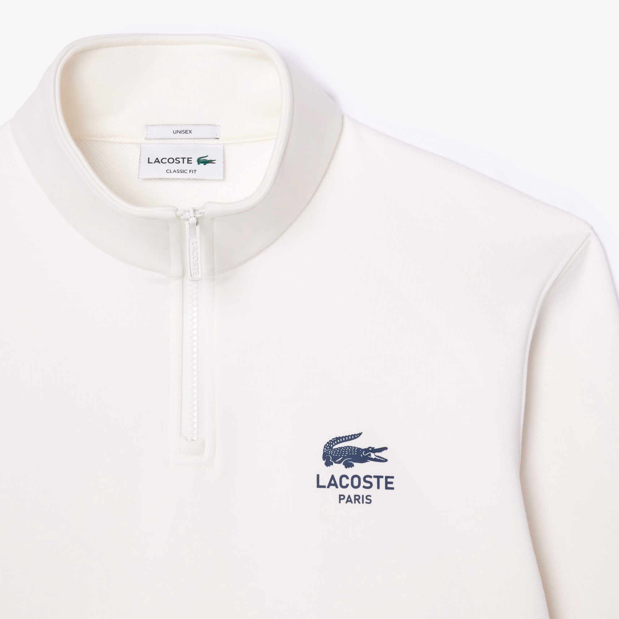 Unisex High-Neck Zip-Up Sweatshirt