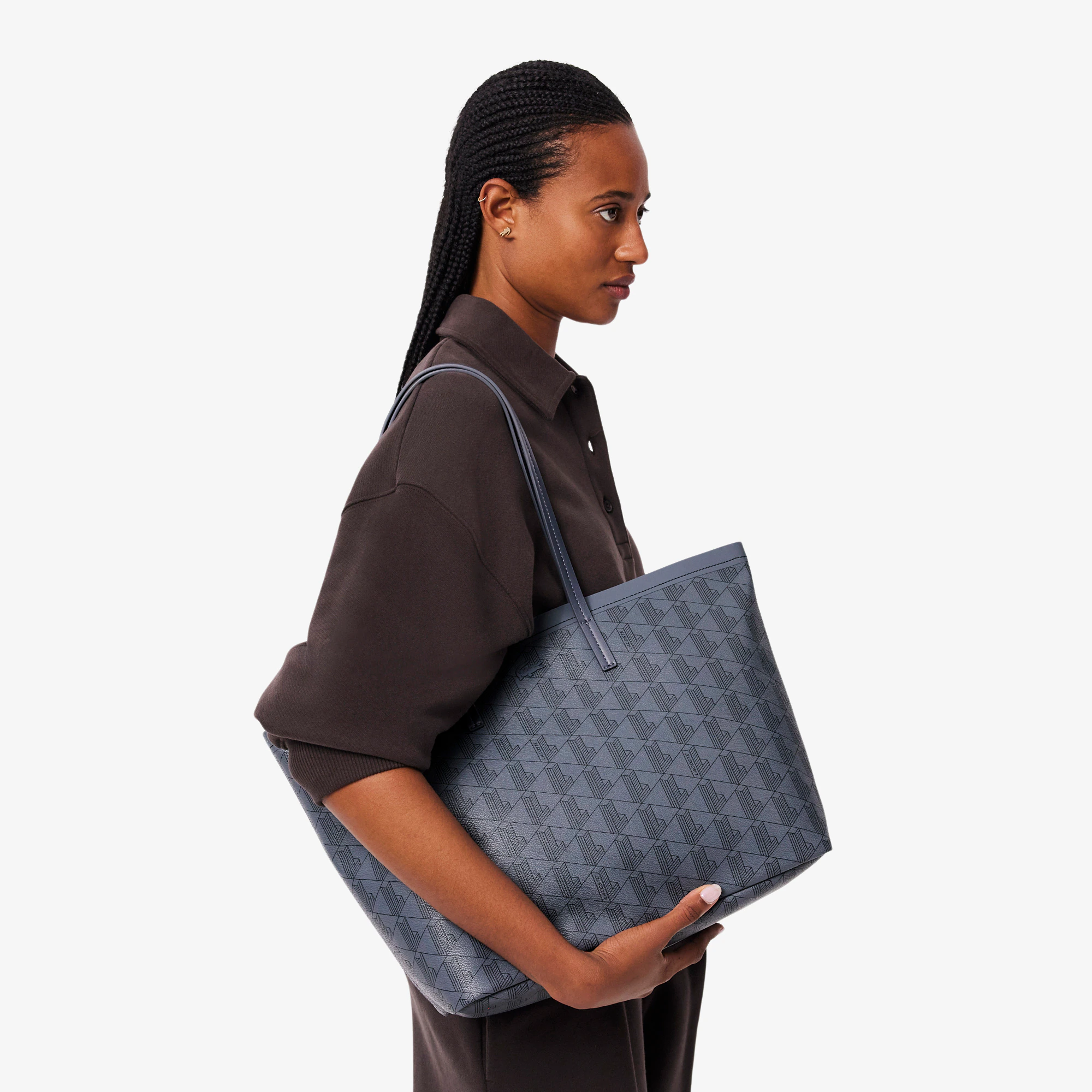 Zely Grained Tote & Pouch