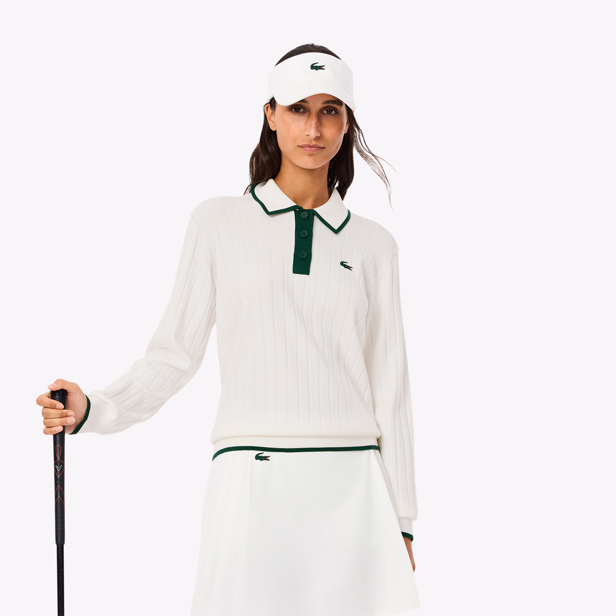 Women's Polo Collar Stretch Golf Sweater
