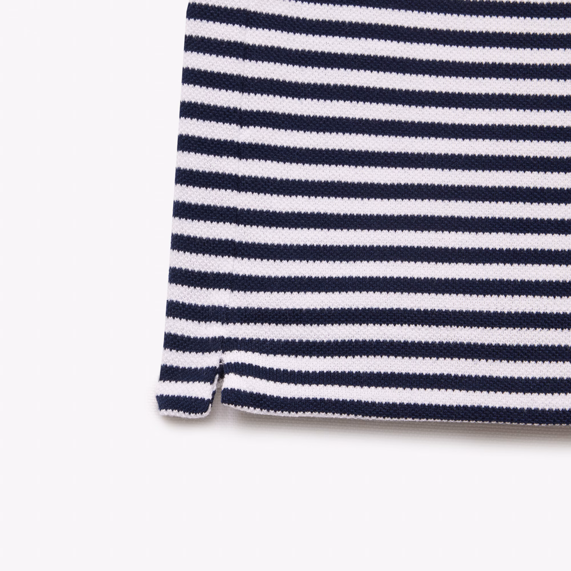 Men's Classic Fit L.12.12 Striped Petit Piqué Polo