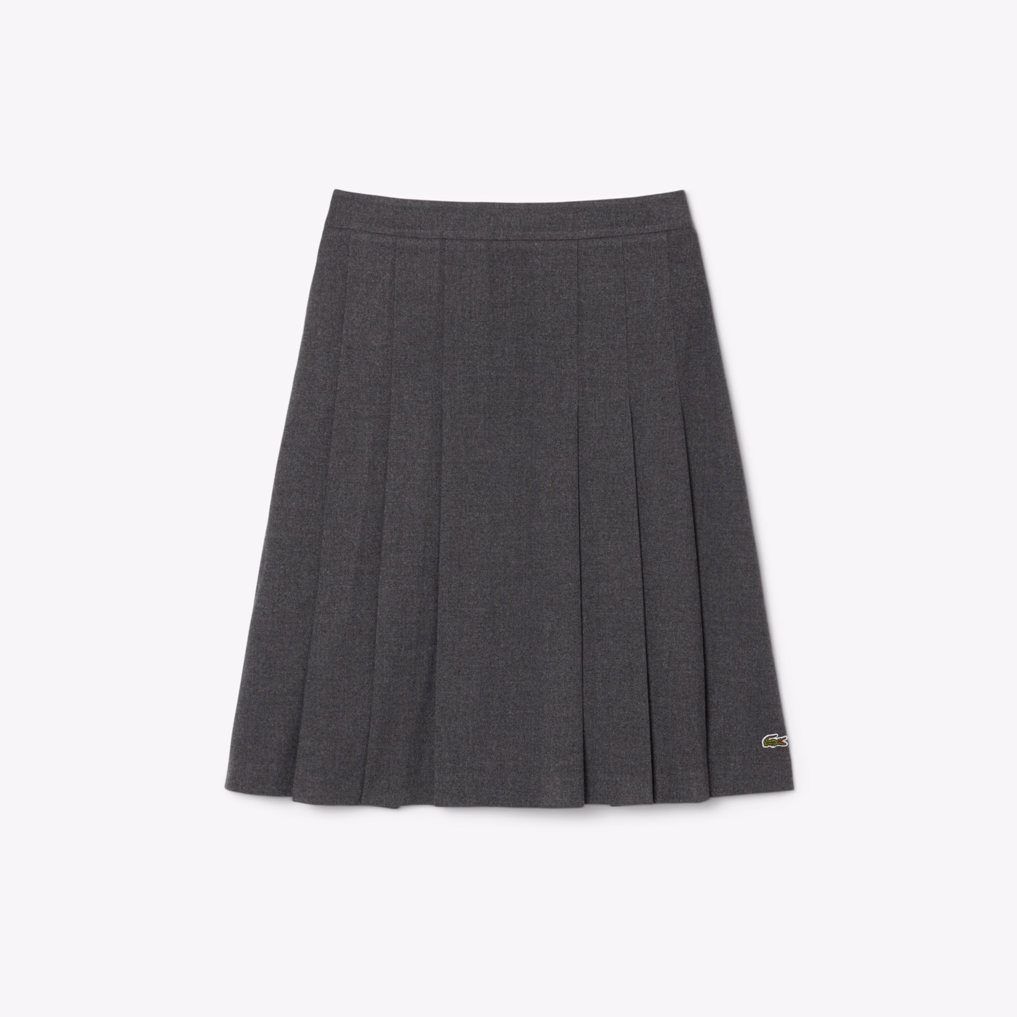Women's Pleated Flannel Midi Skirt