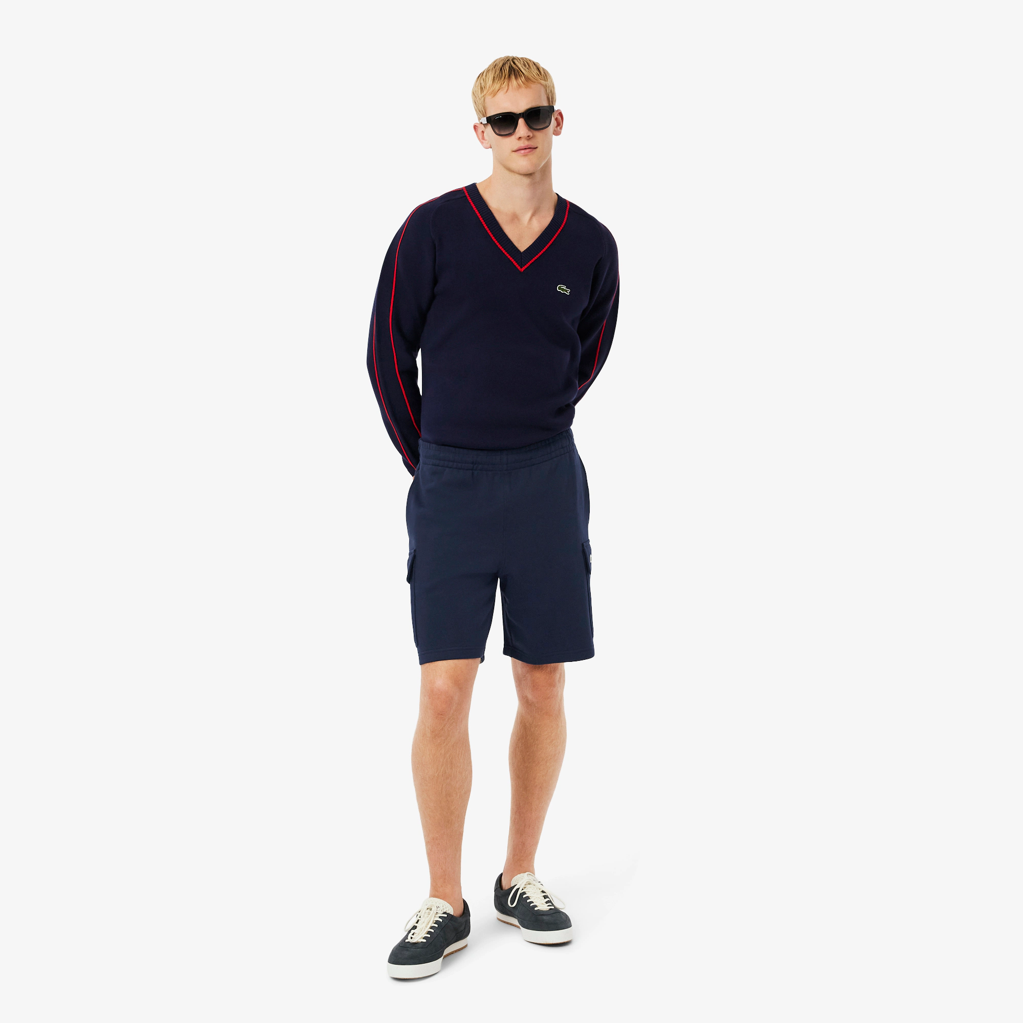 Men's Cotton Fleece Cargo Shorts