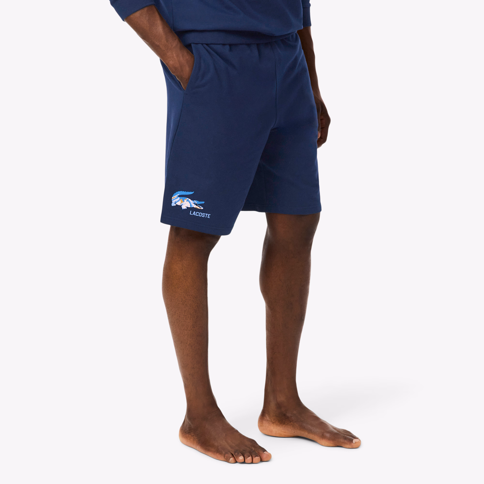 Men's Straight Fit Fleece Loungewear Shorts