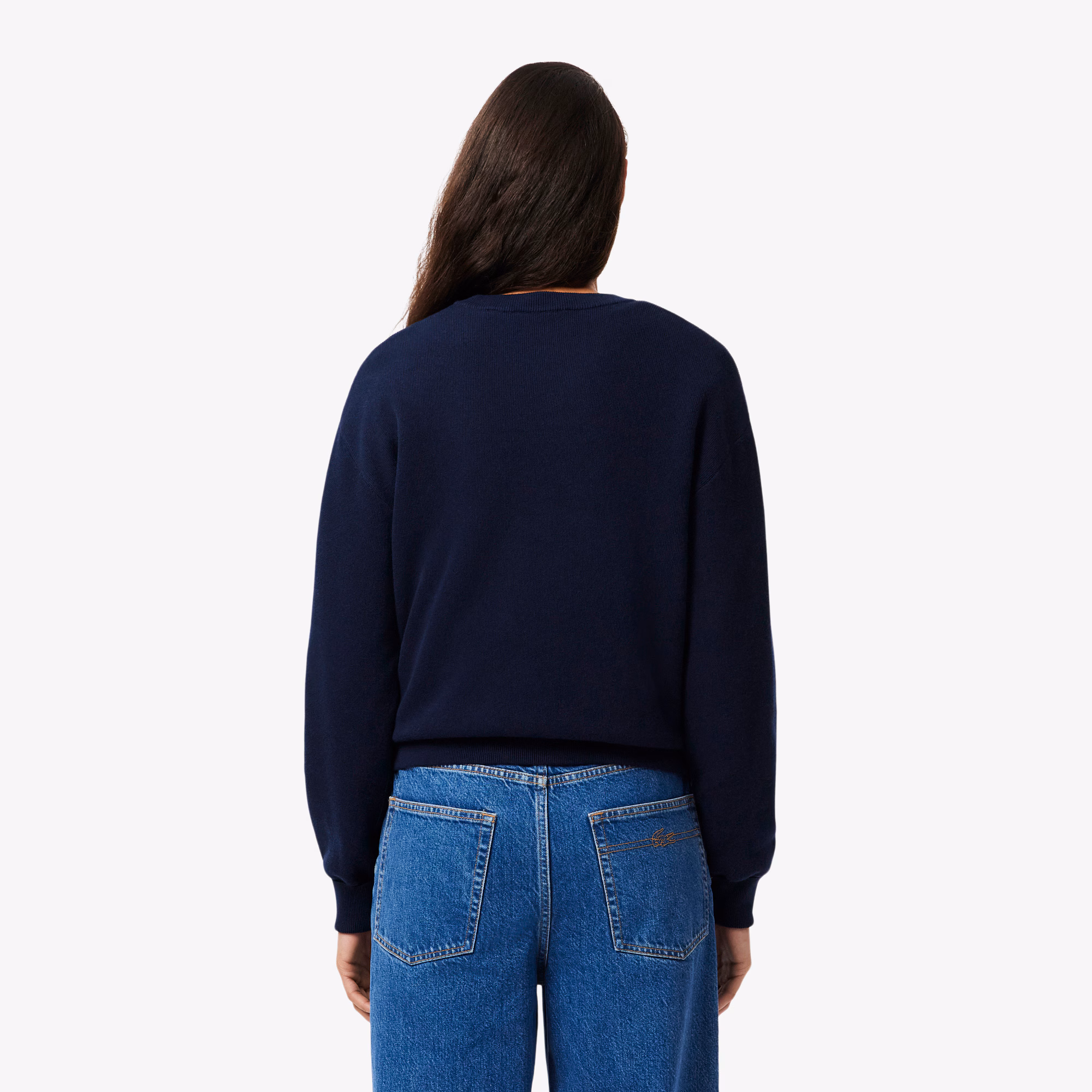 Women's Relaxed Fit Cotton Crew Neck Sweater