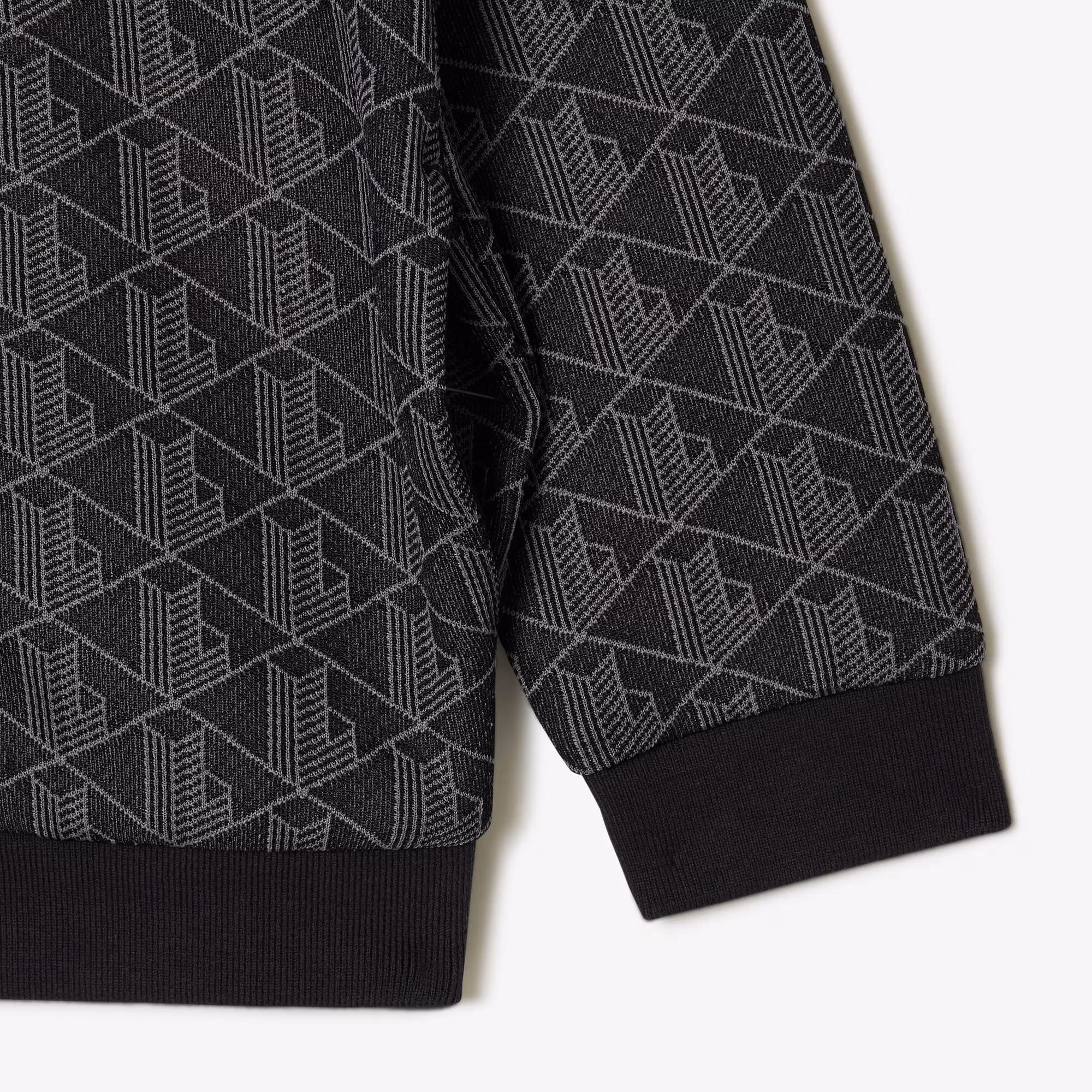 Kids' High-Neck Zip-Up Paris Monogram Sweatshirt