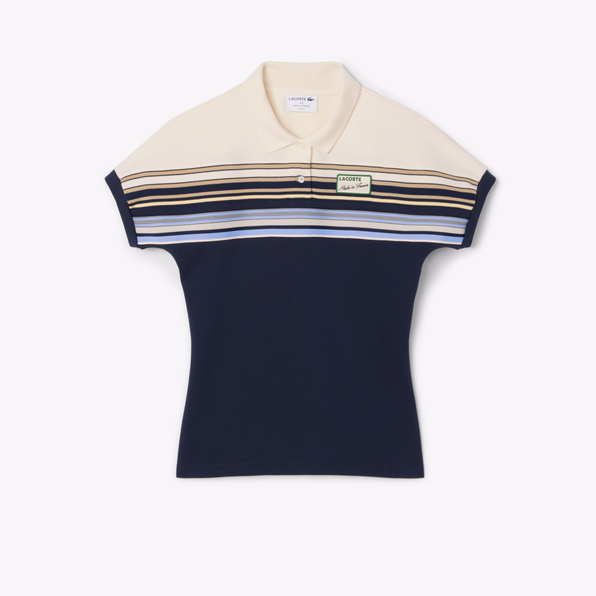 Women's Made In France Slim Fit Striped Polo