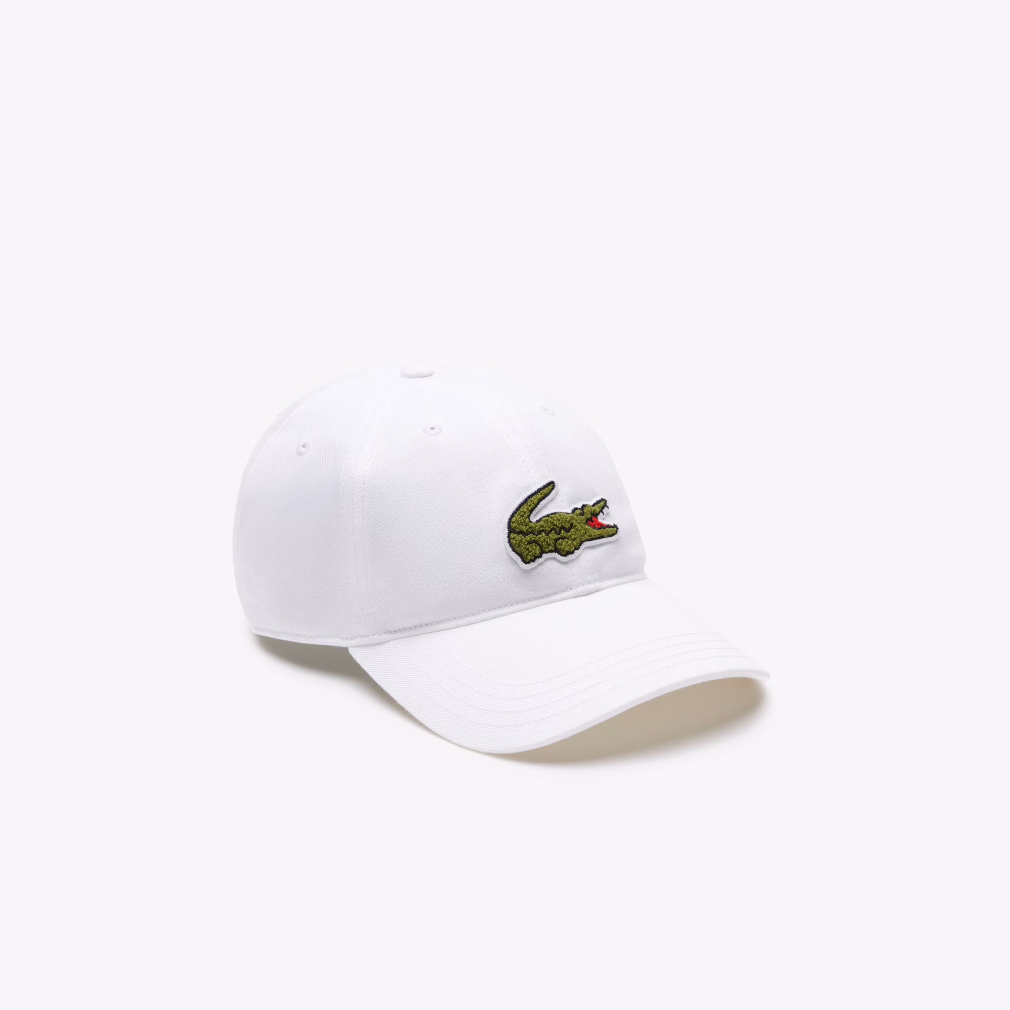 Unisex Crocodile Badge Cotton Twill Cap