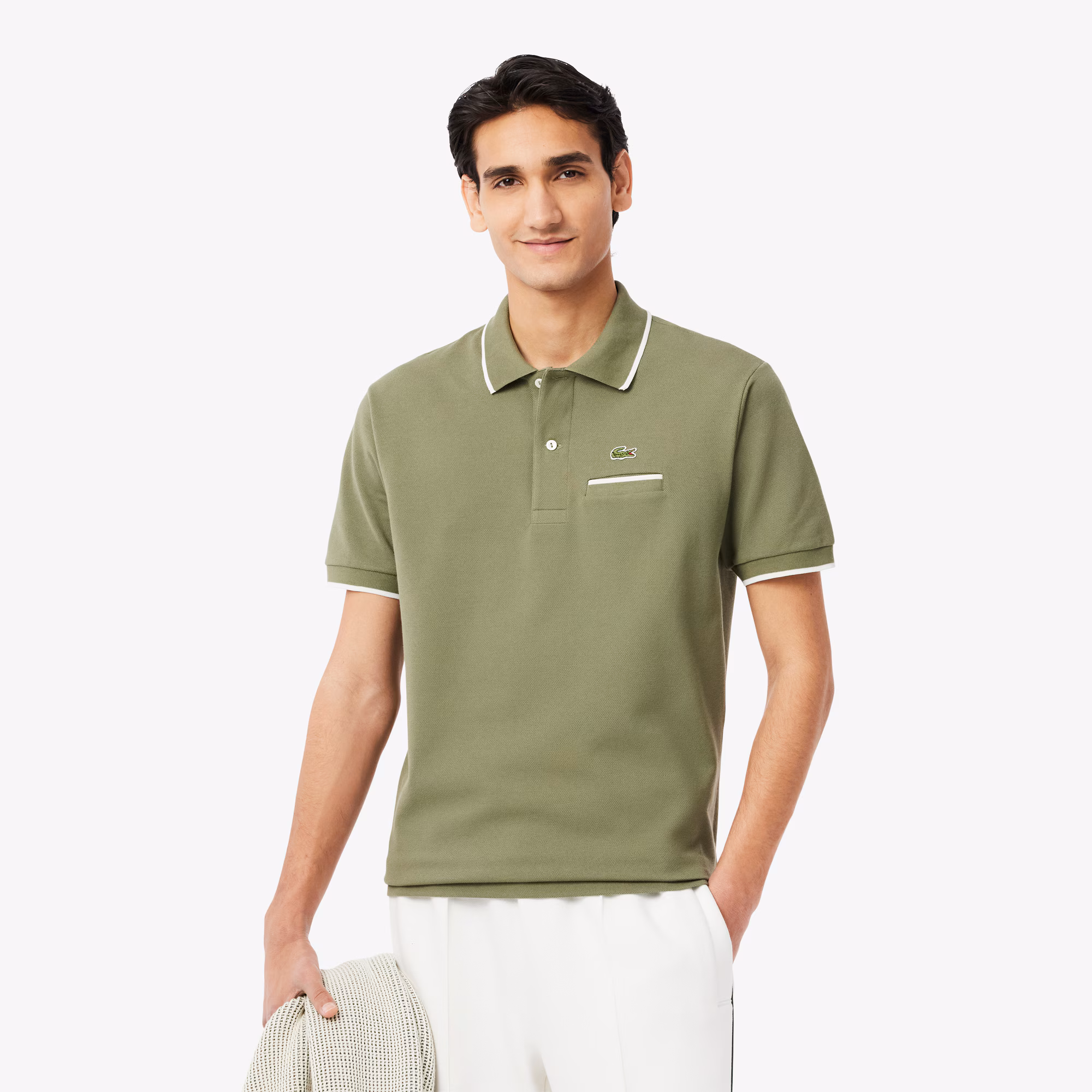 Men's Classic Fit Pocket Accent L.12.12 Polo