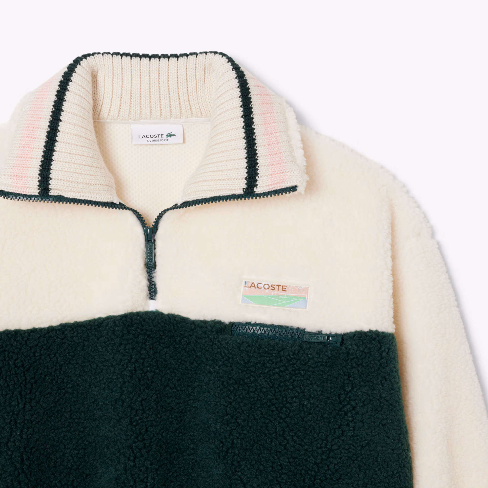 Women's High-Neck Oversized Fleece Sweatshirt