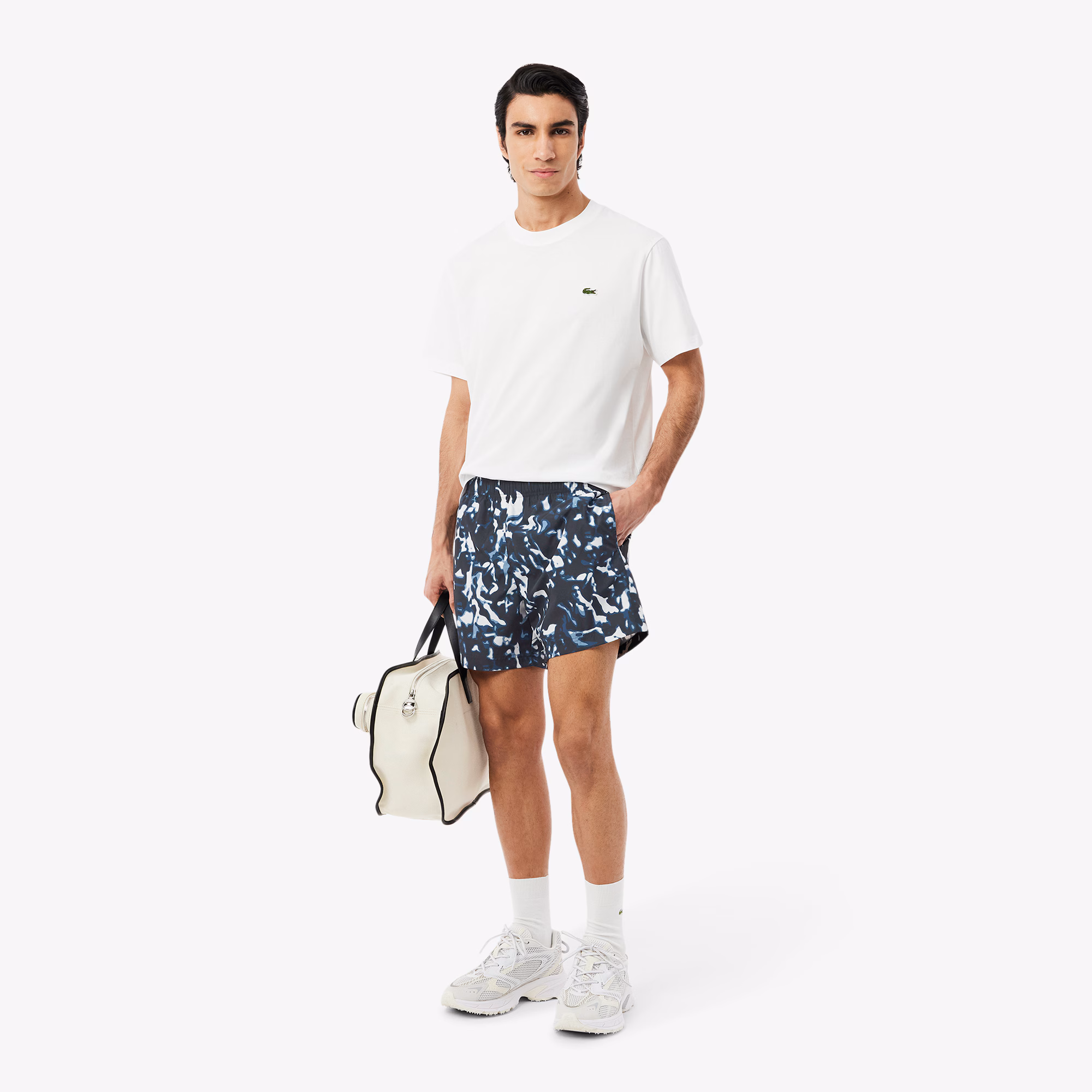 Men's Short Printed Swim Trunks