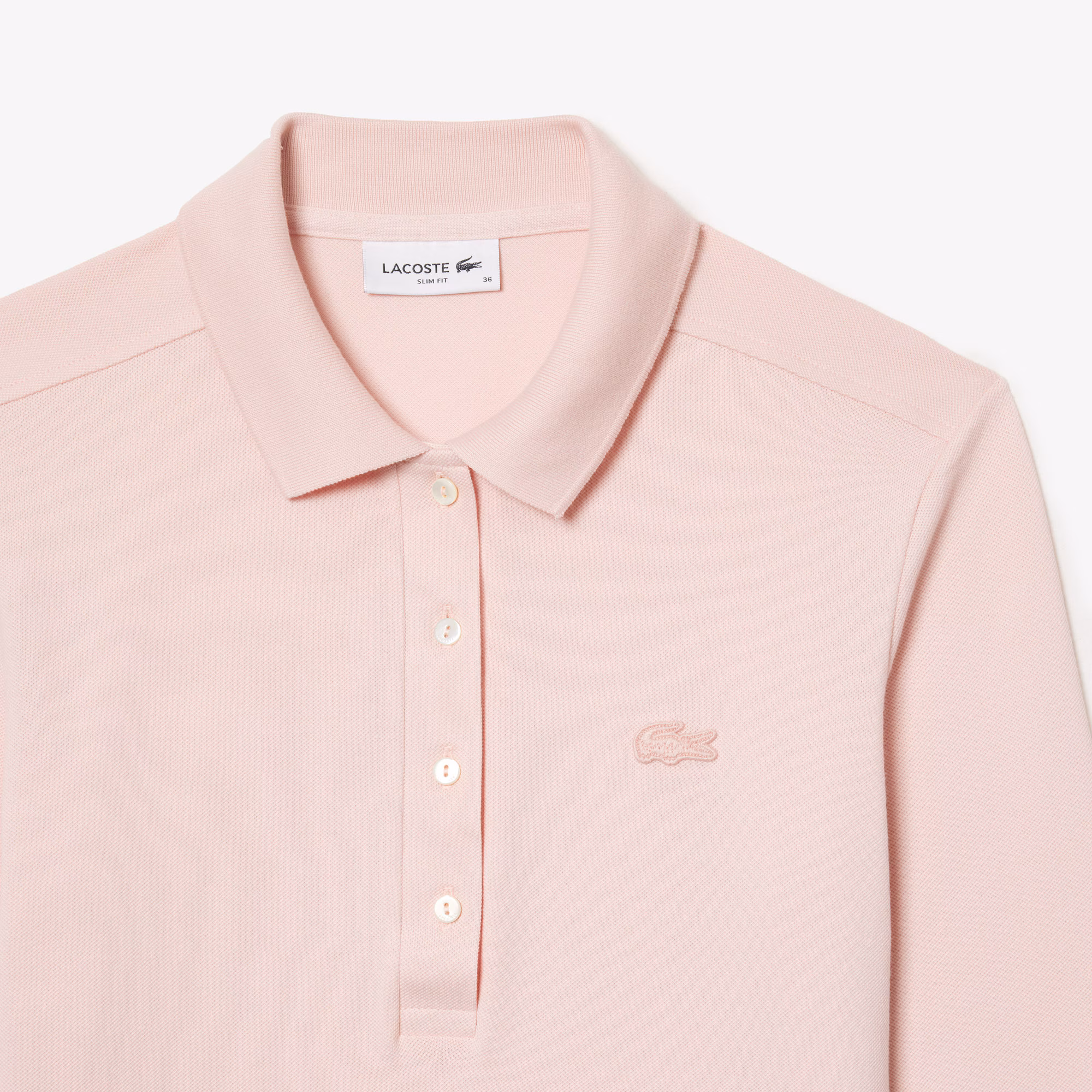 Women's Slim Fit L.12.D Stretch Mini Piqué Polo