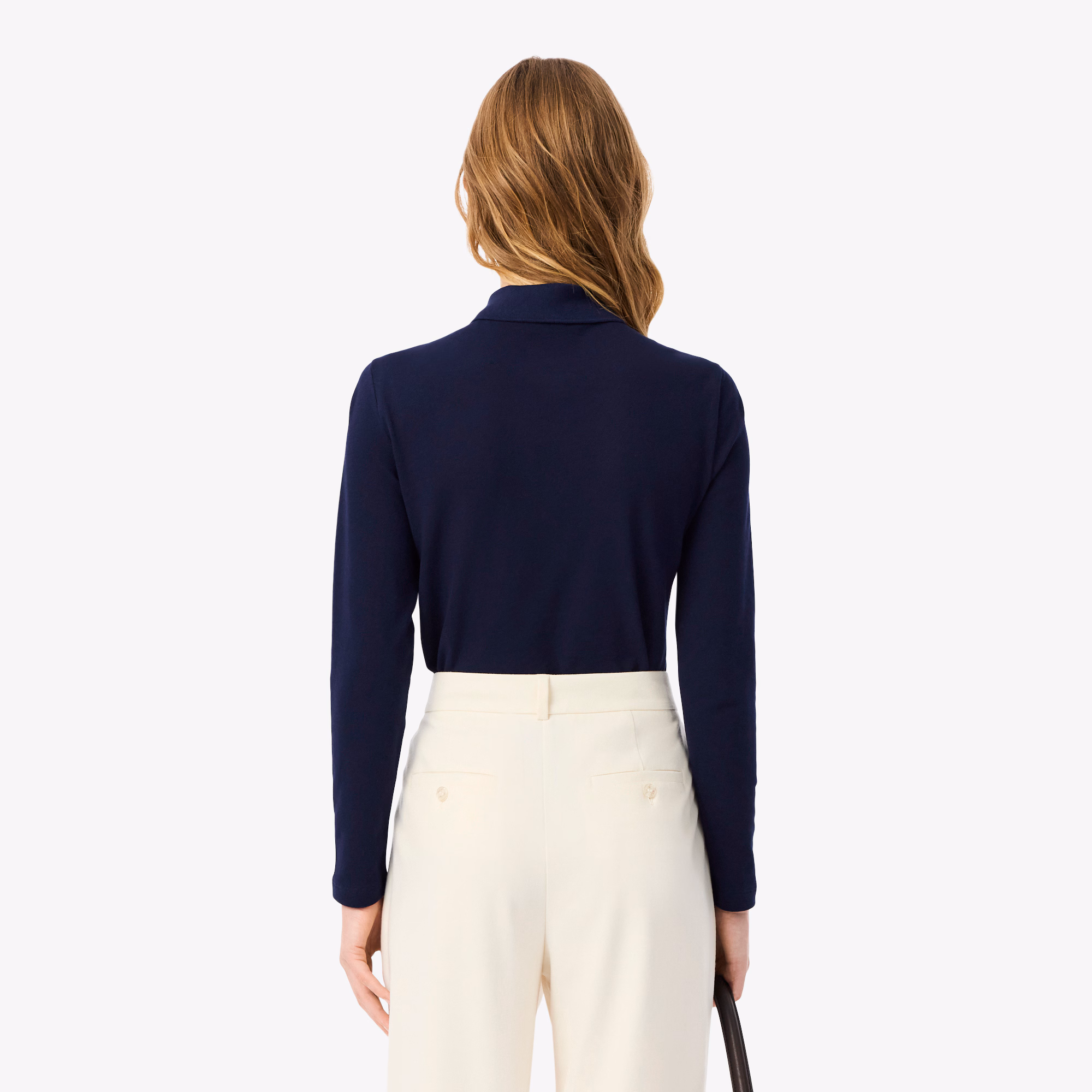 Women's Slim Fit L.12.D Stretch Mini Piqué Polo