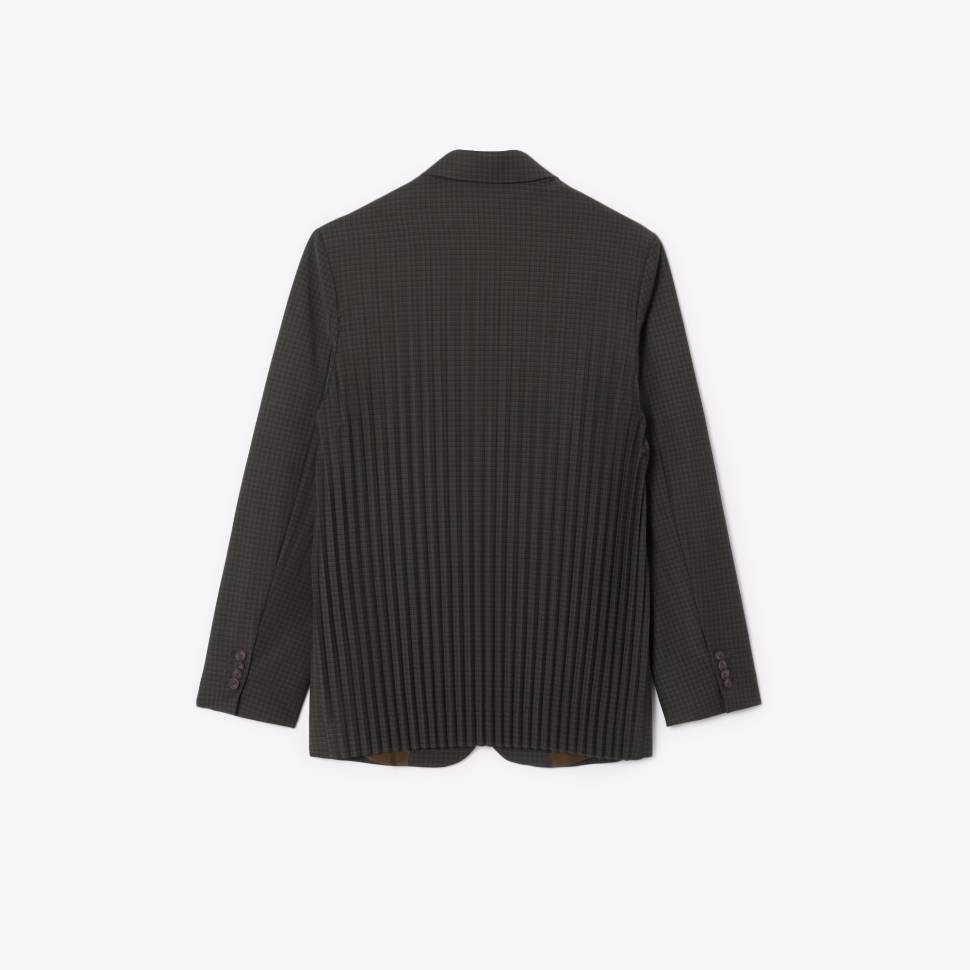 Women's Wool Blend Checked Blazer