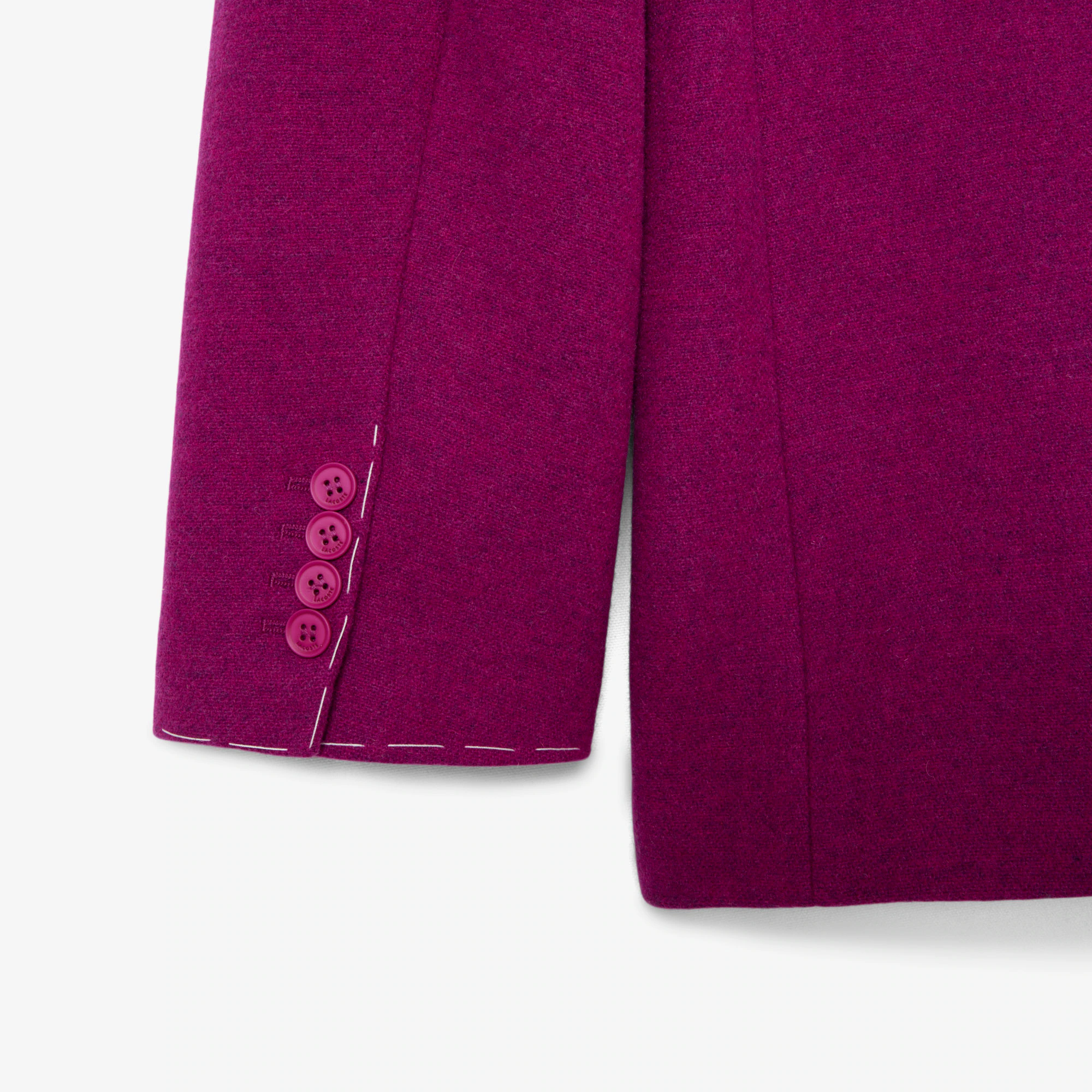 Runway Double Breasted Marbled Wool Blazer