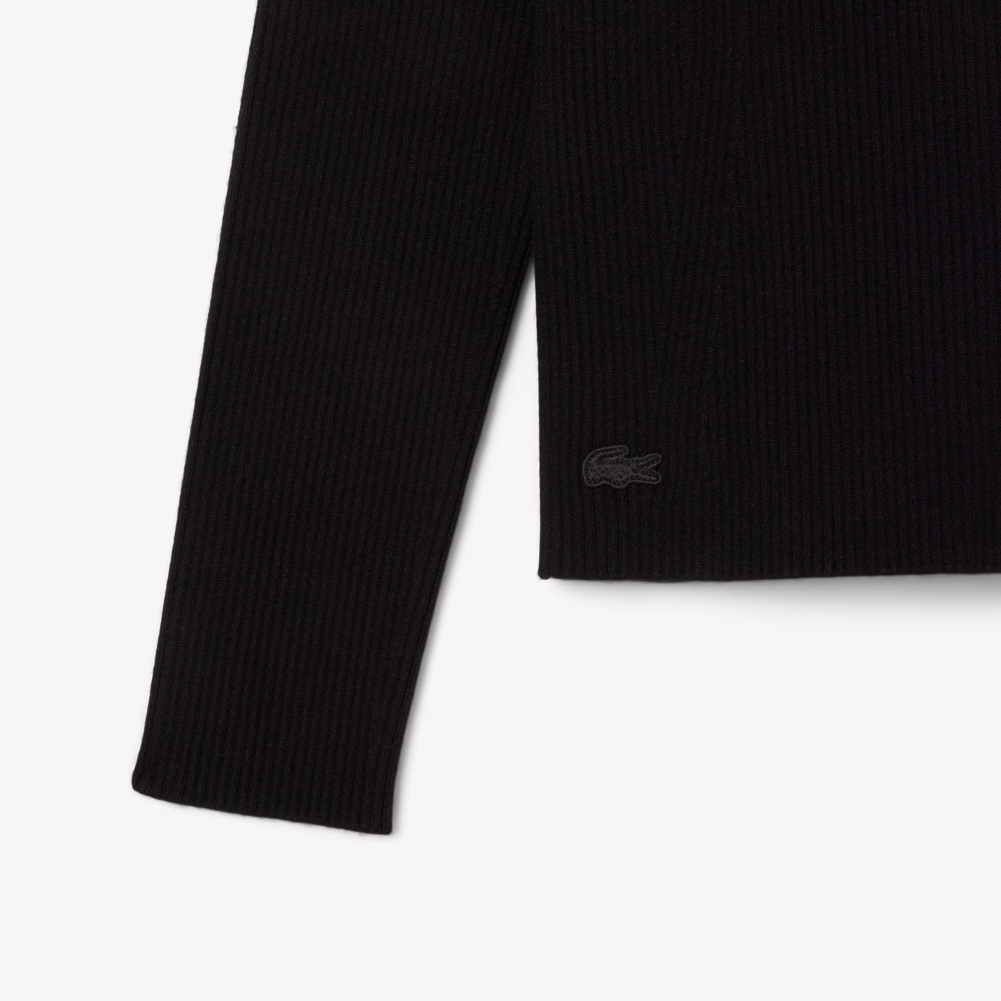 Women's High-Neck 3D Ribbed Knit Sweater