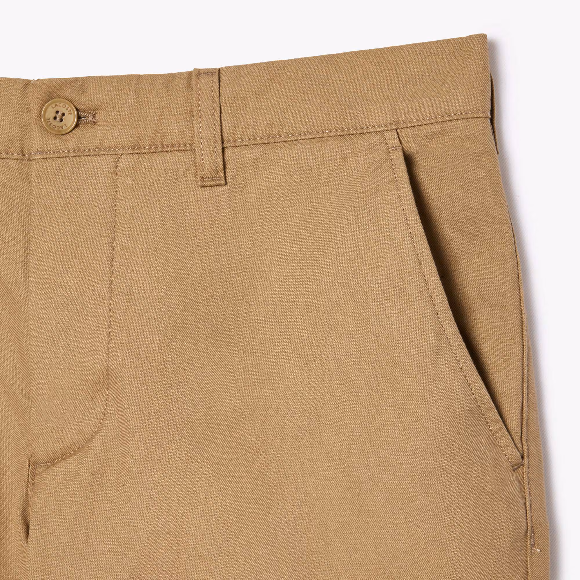 Men's Straight Fit Cotton Twill Pants