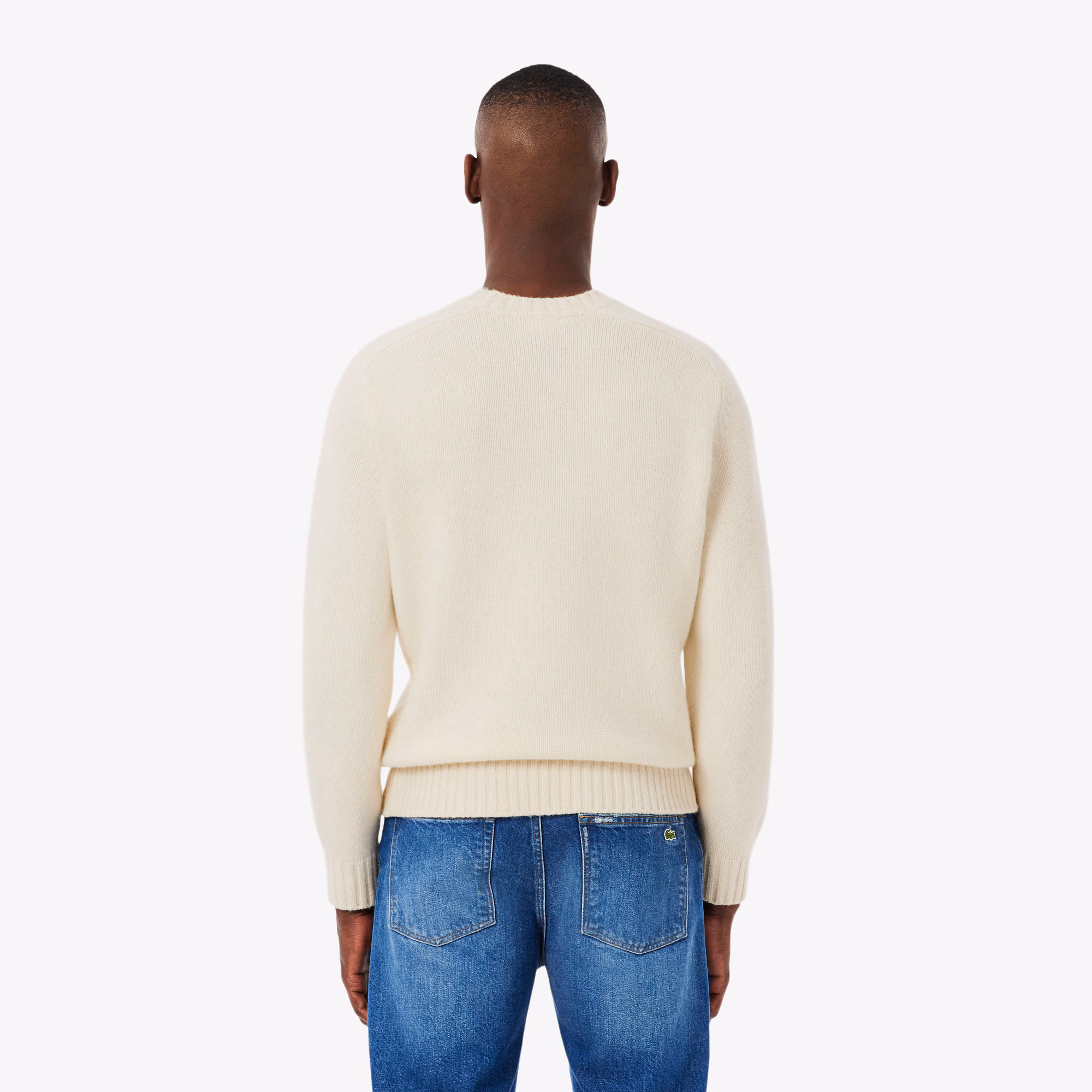 Men's Intarsia Branded Wool Sweater