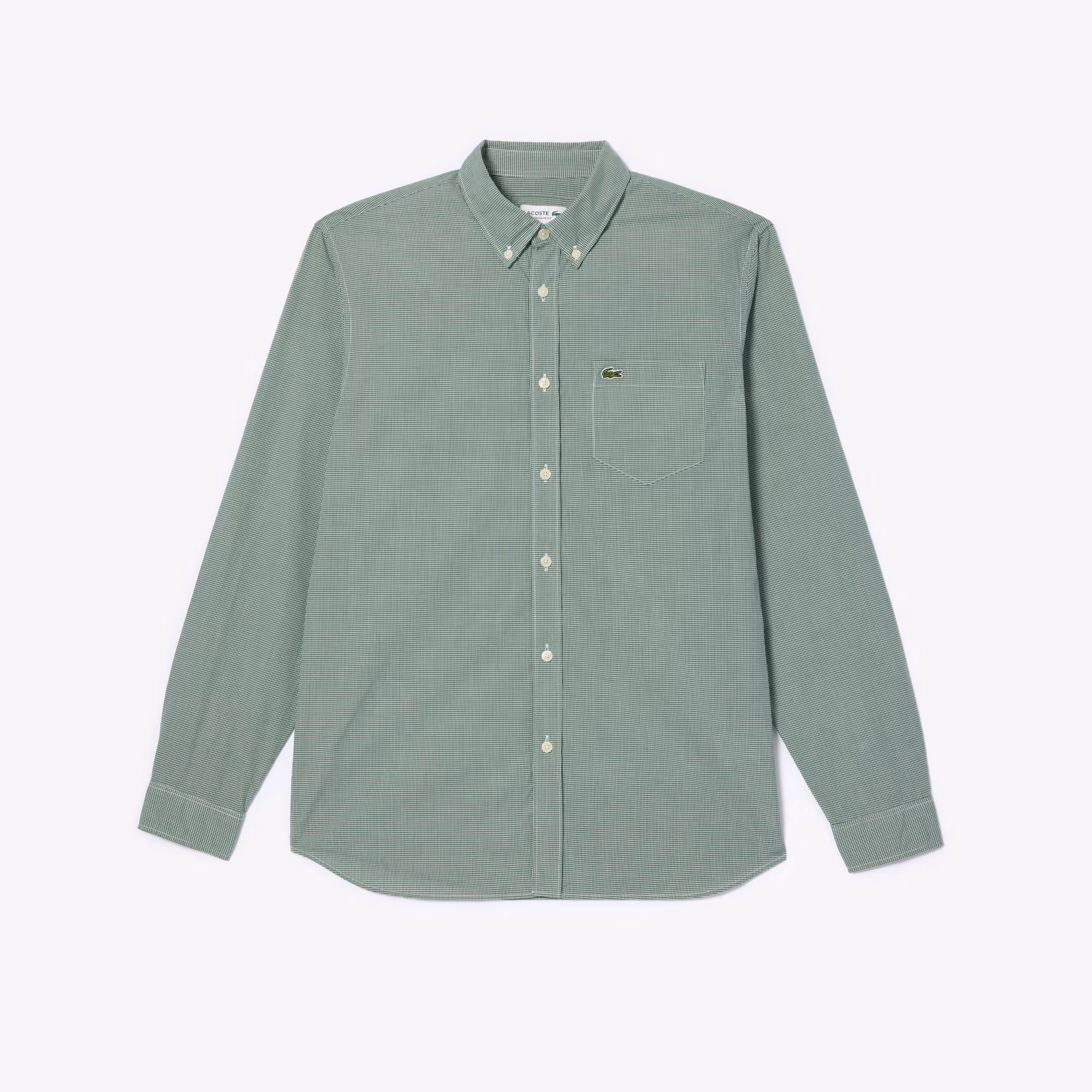 Men's Regular Fit Gingham Poplin Shirt