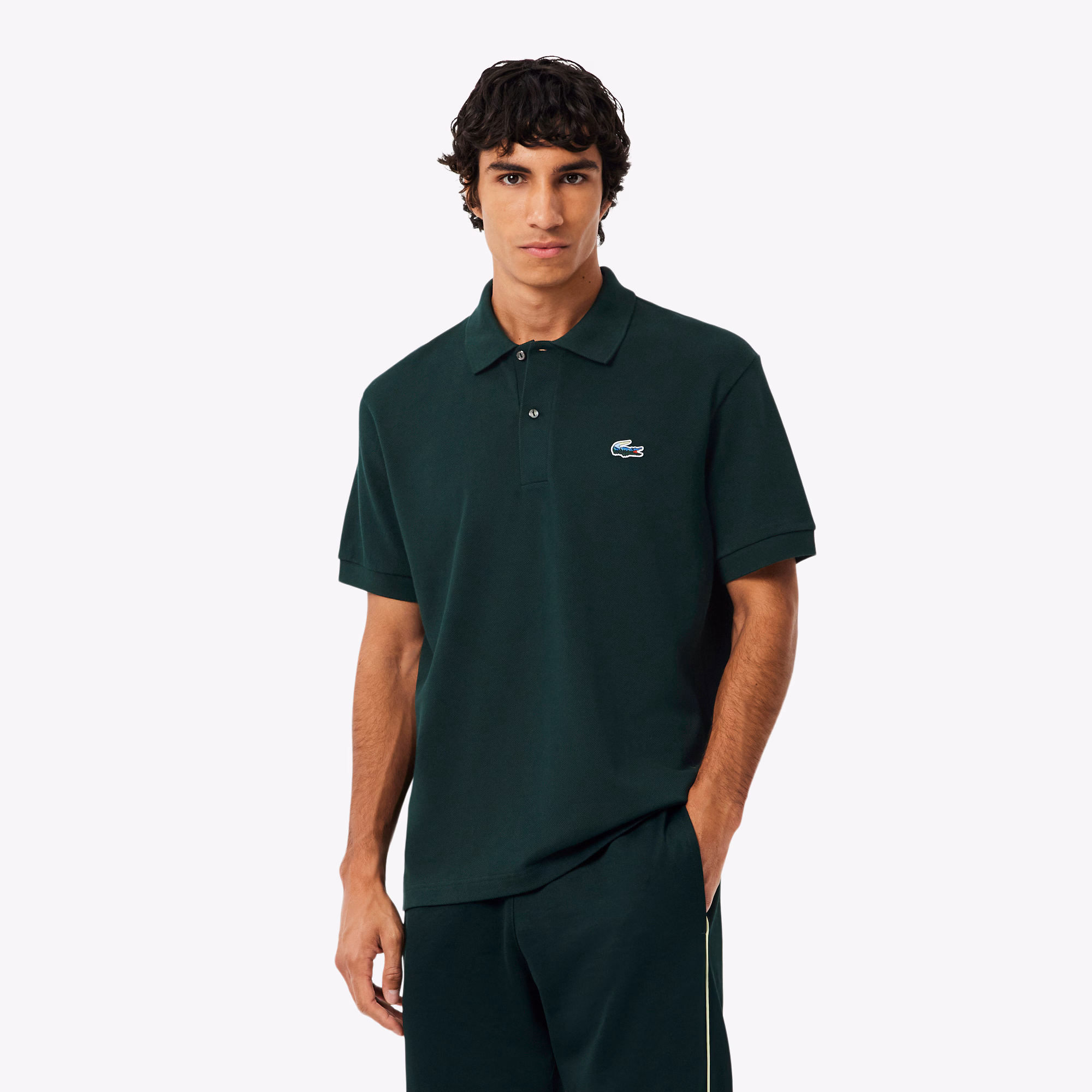 Men's Classic Fit Landscape Crocodile Piqué Polo