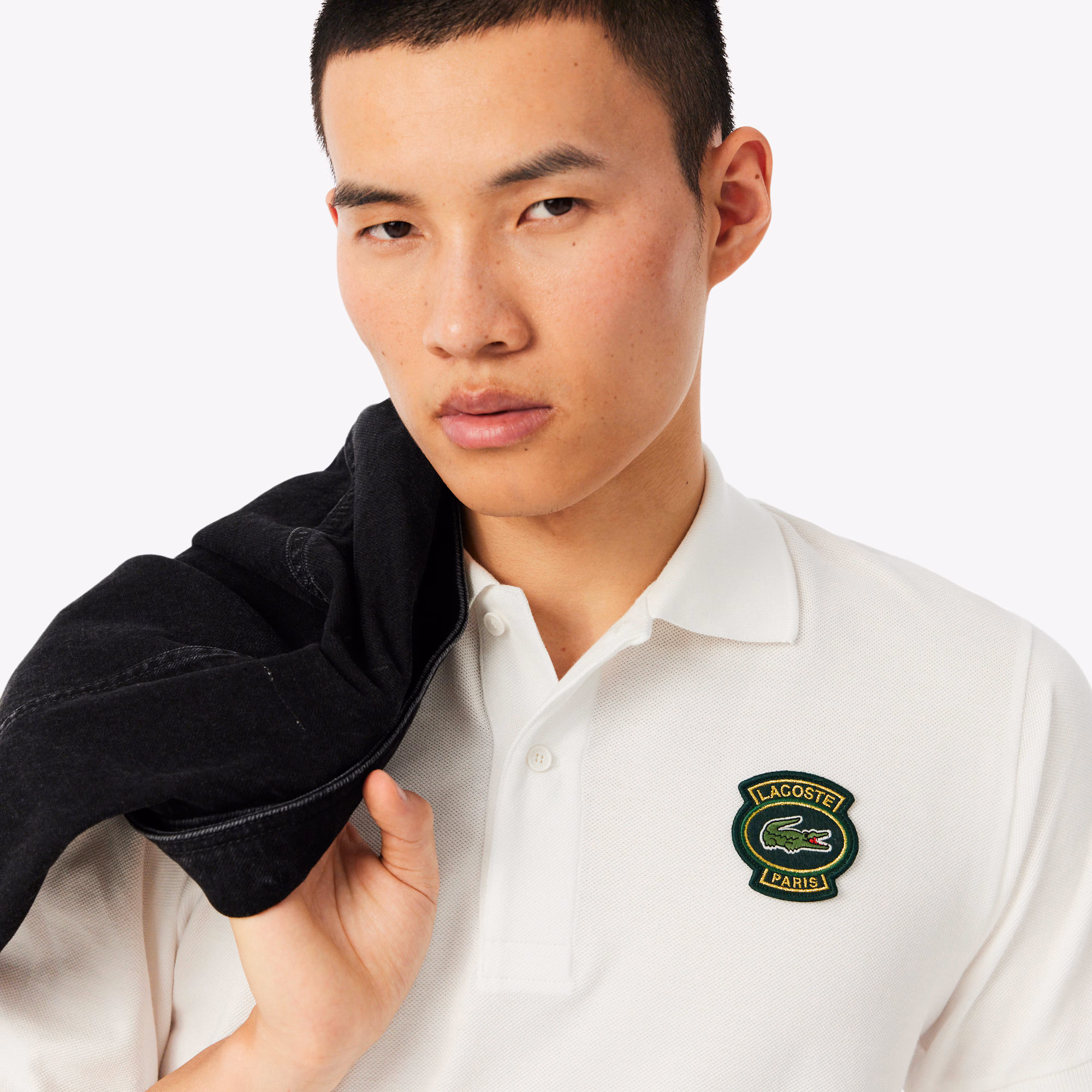Men's Classic Fit Petit Piqué Badge Polo