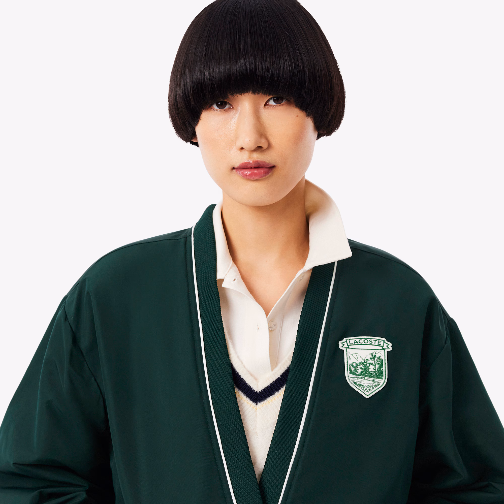 Women's Oversized Padded Nylon Cardigan