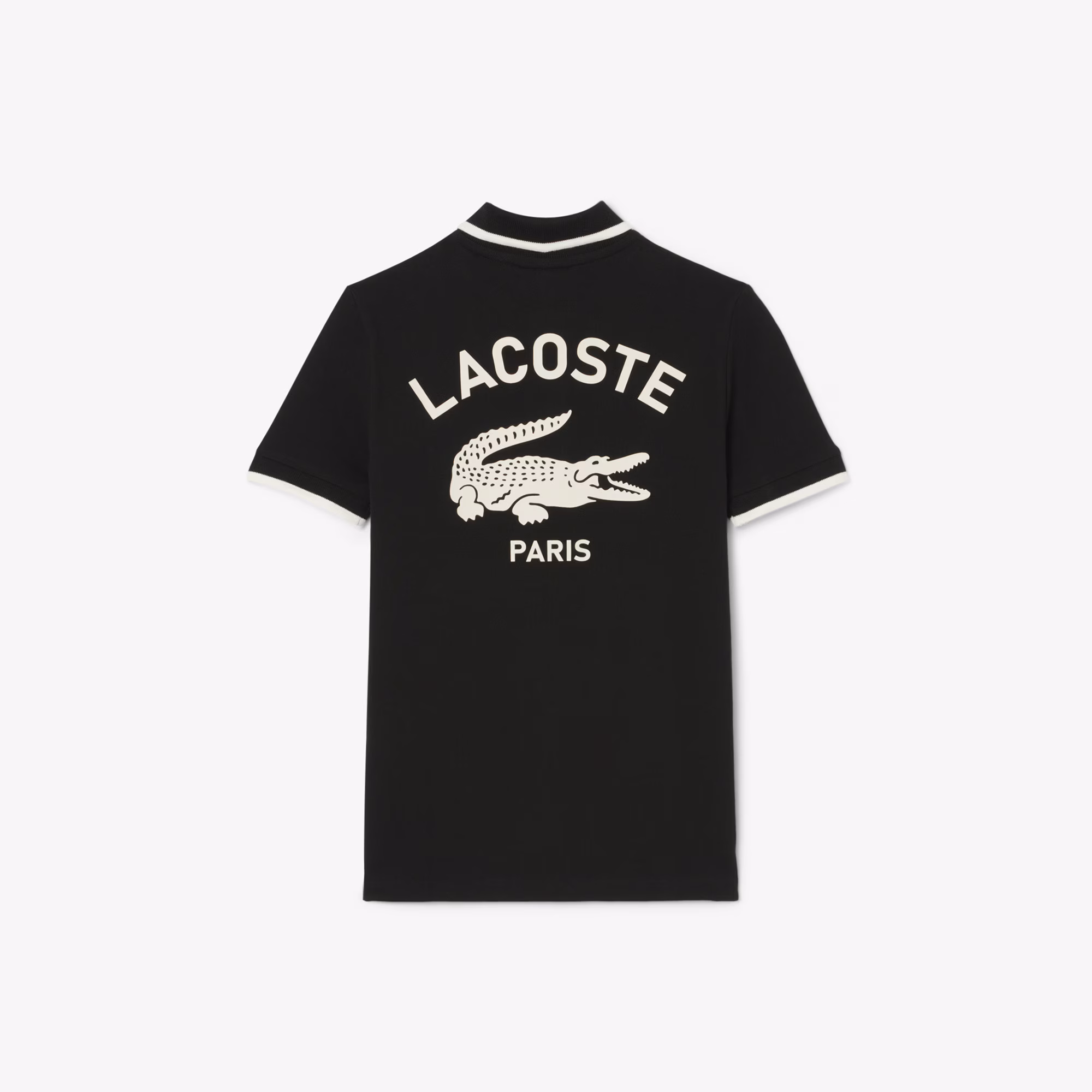 Boys' Stripe Collar Petit Piqué Polo