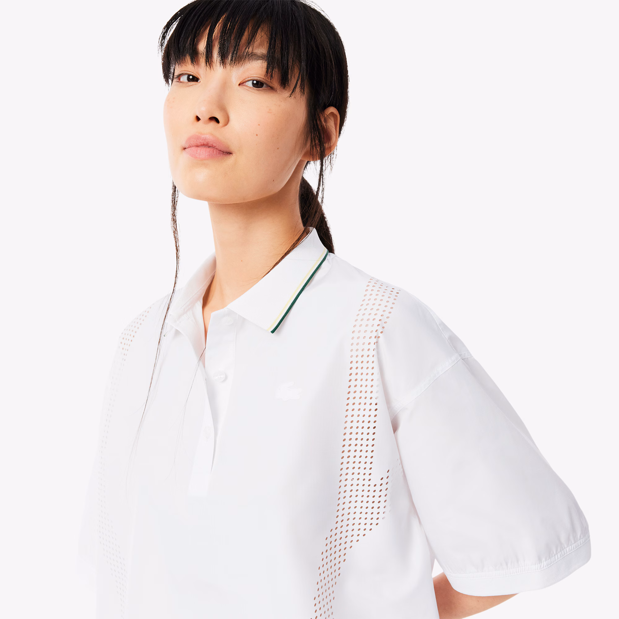 Women's Oversized Tech Fabric Polo