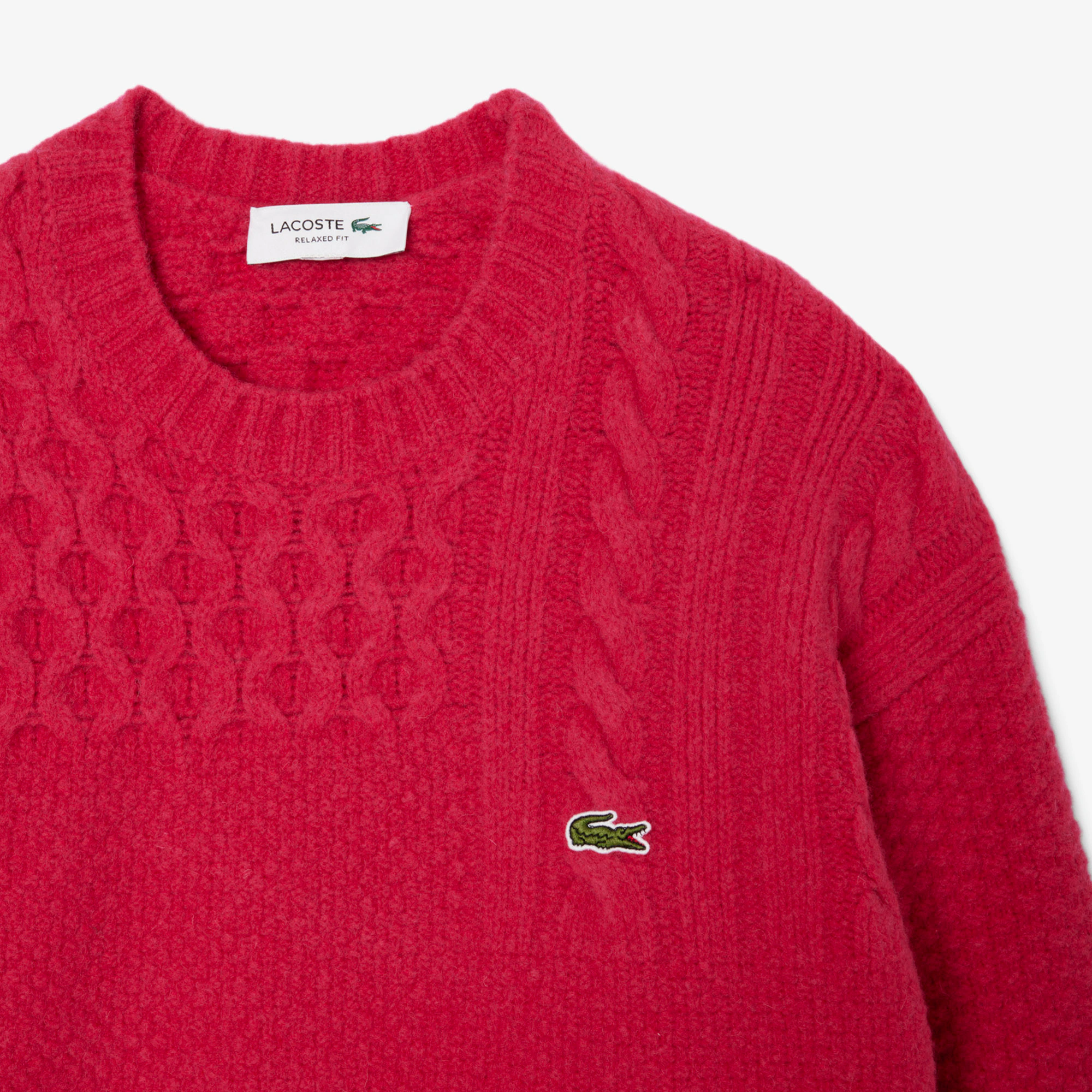 Men's Relaxed Fit Patchwork Effect Wool Sweater