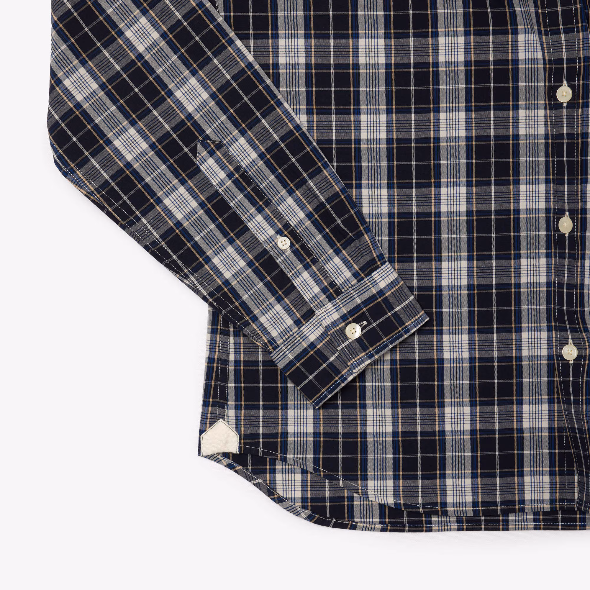 Men's Slim Fit Stretch Plaid Shirt