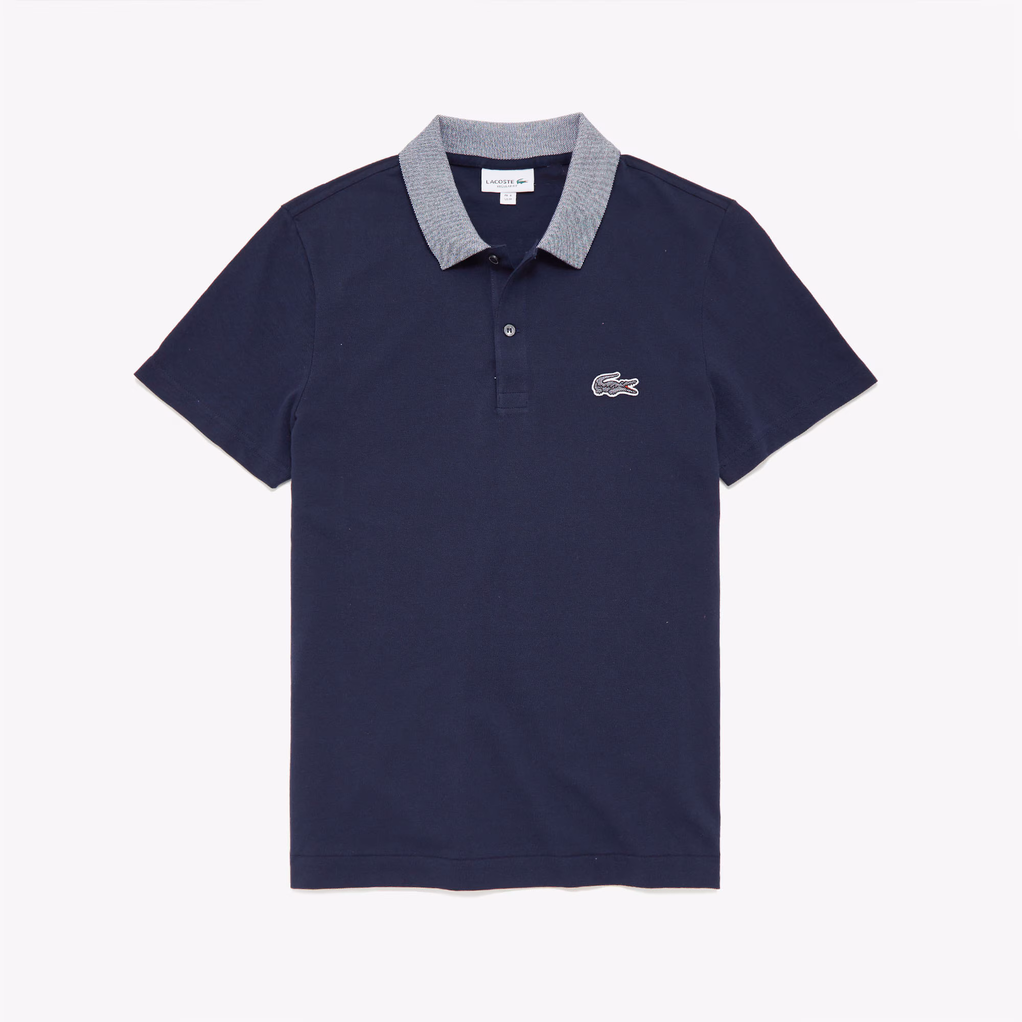Men's Contrast Neck Cotton Polo