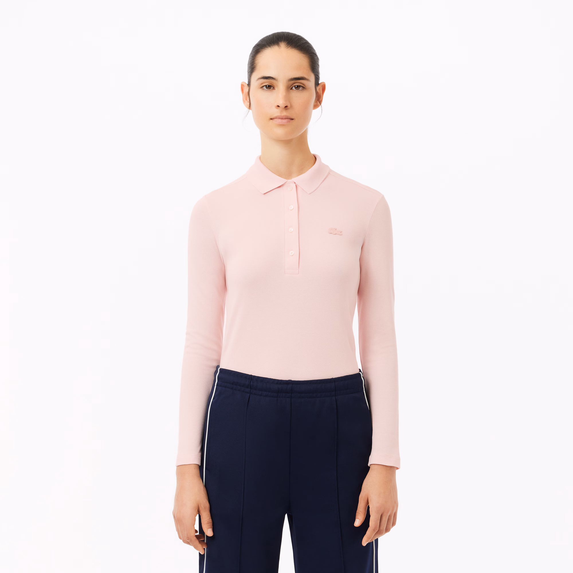 Women's Slim Fit L.12.D Stretch Mini Piqué Polo