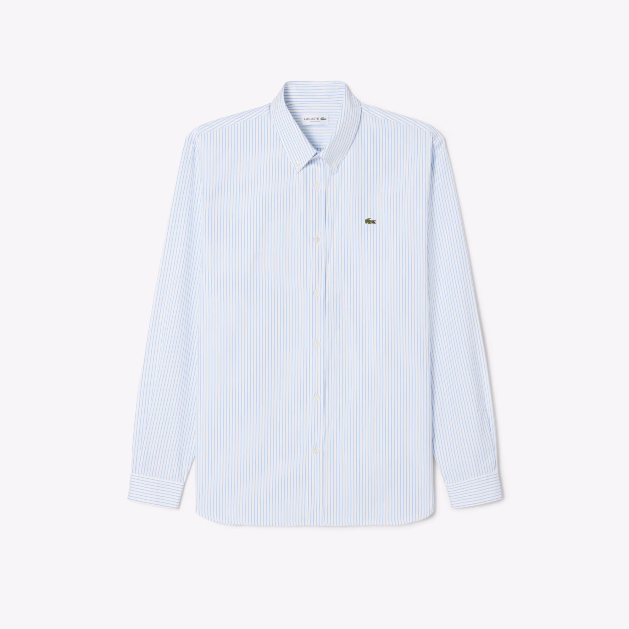 Men's Regular Fit Striped Pinpoint Shirt