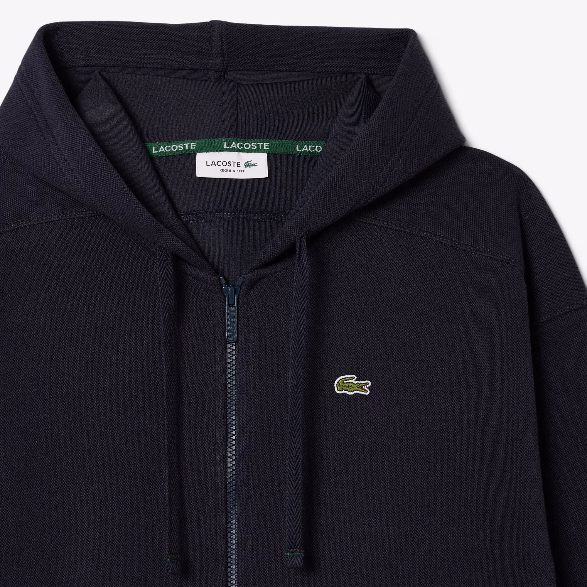 Women's Zip-Up Piqué Hoodie