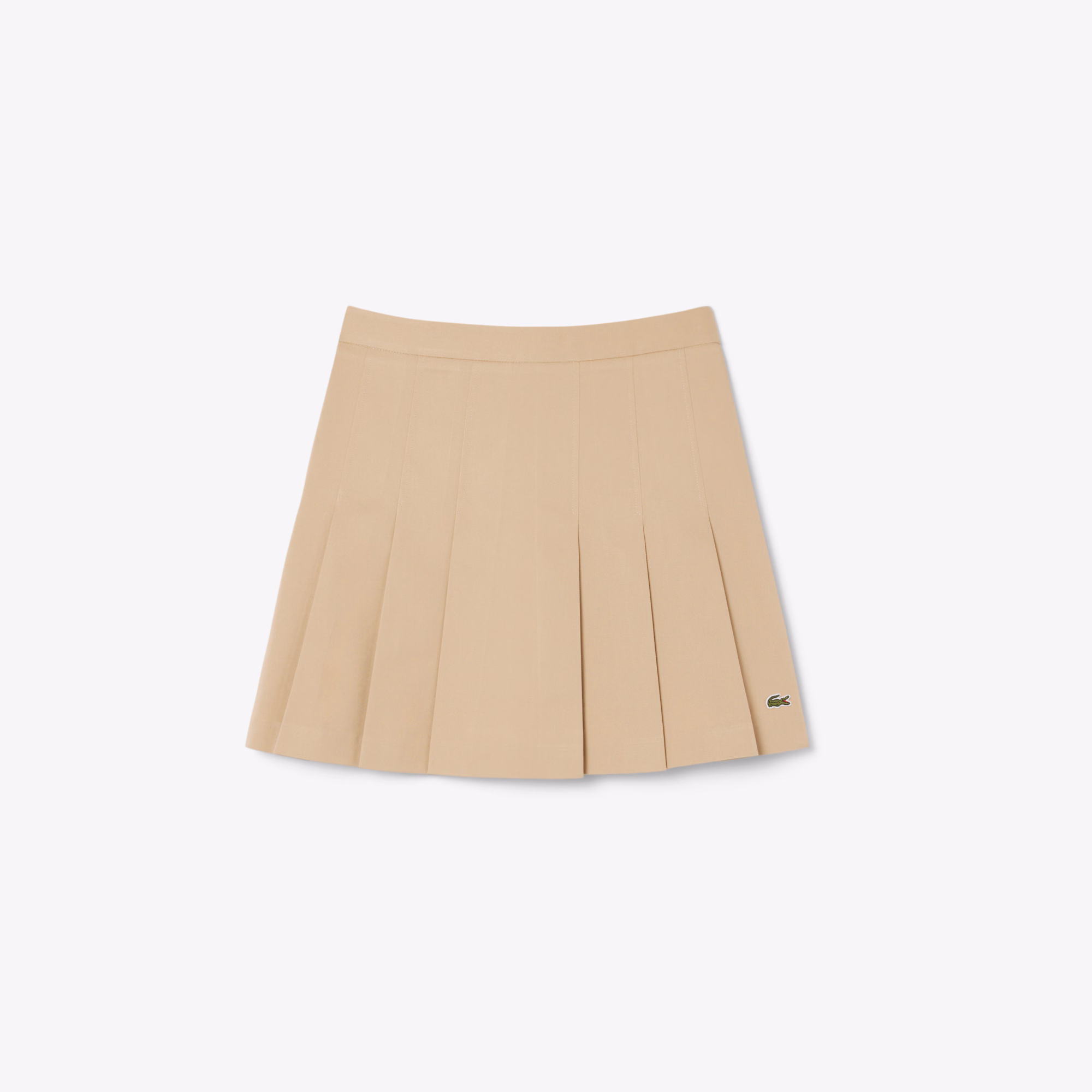 Women's Short Stretch Cotton Pleated Skirt