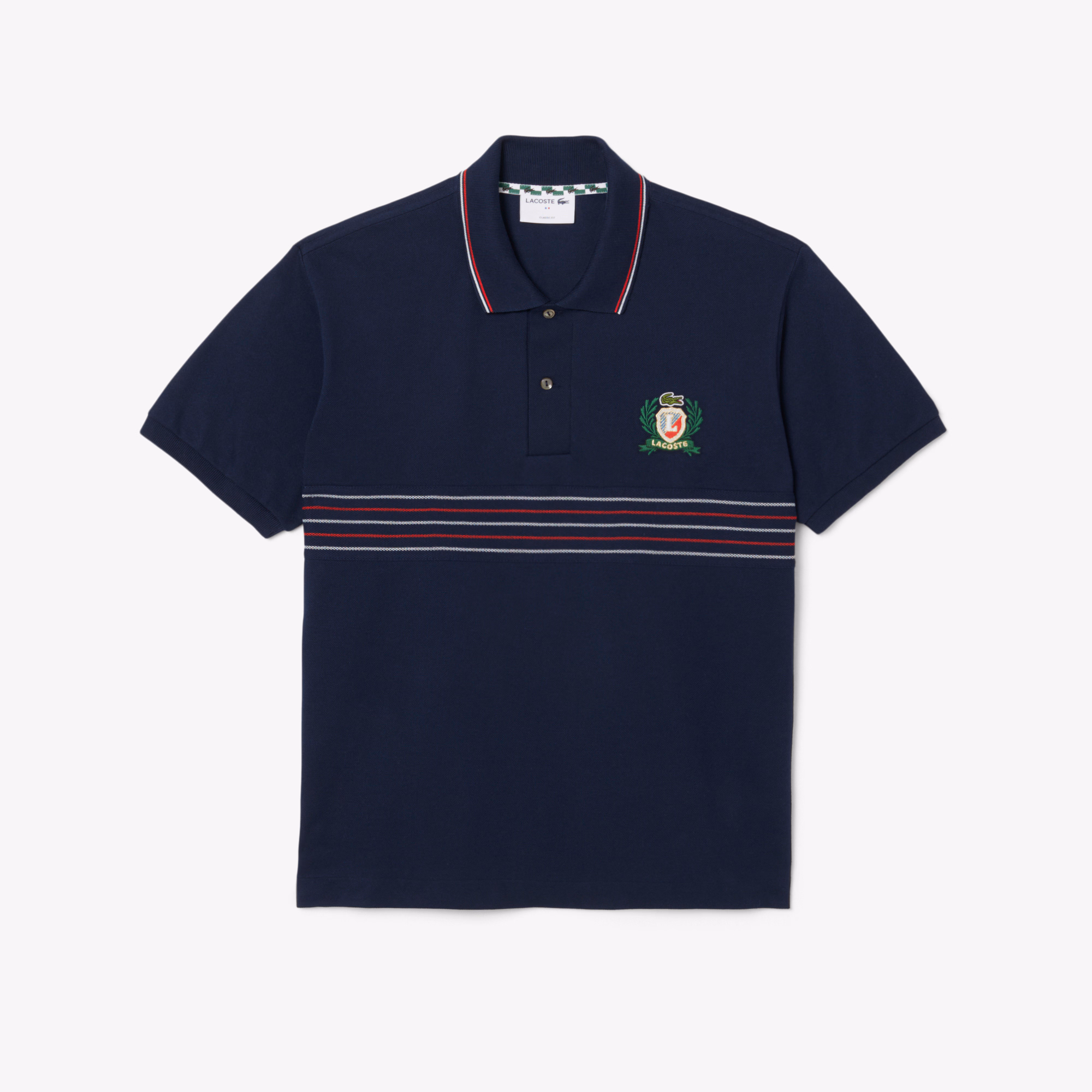 Men's Classic Fit L.12.12 Embroidered Shield Polo