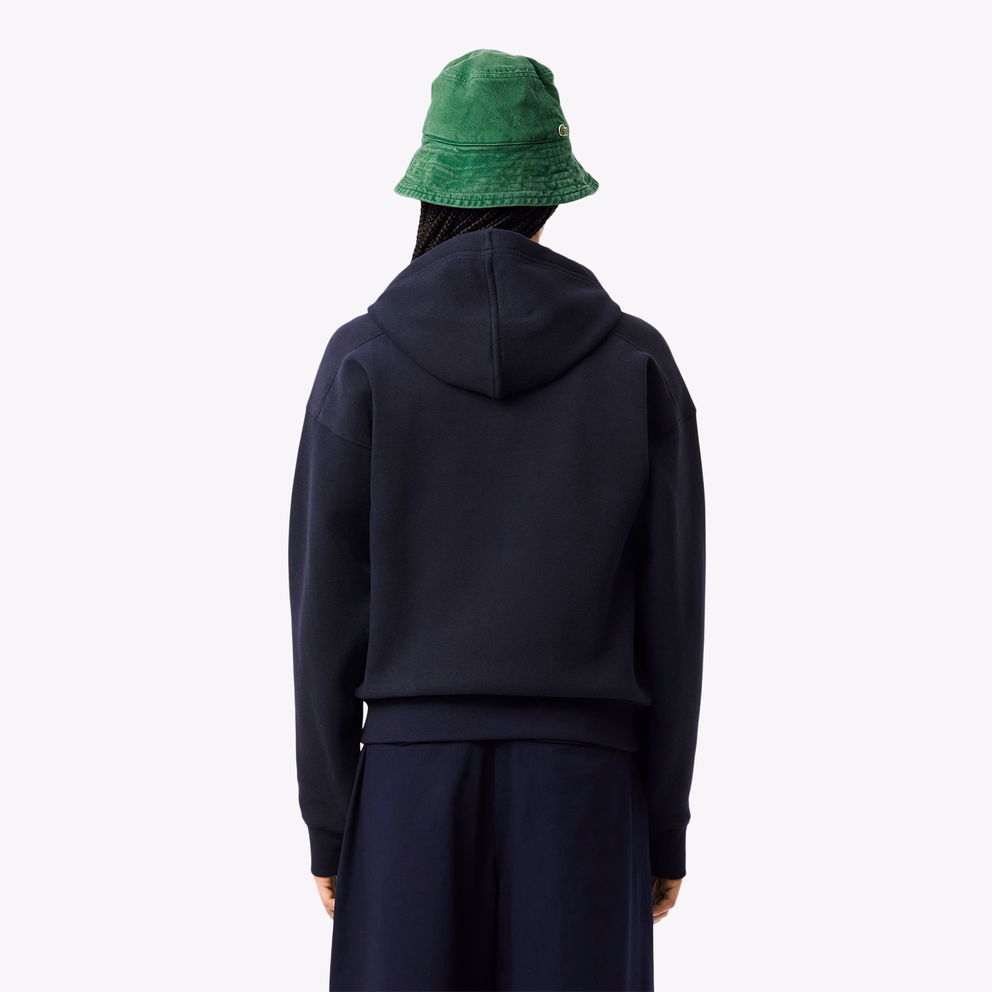 Women's Zip-Up Piqué Hoodie