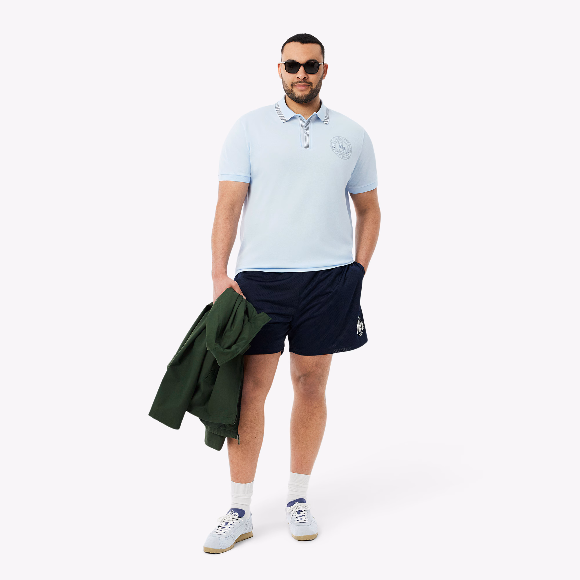 Men's Regular Fit L.12.12 Badge Print Polo