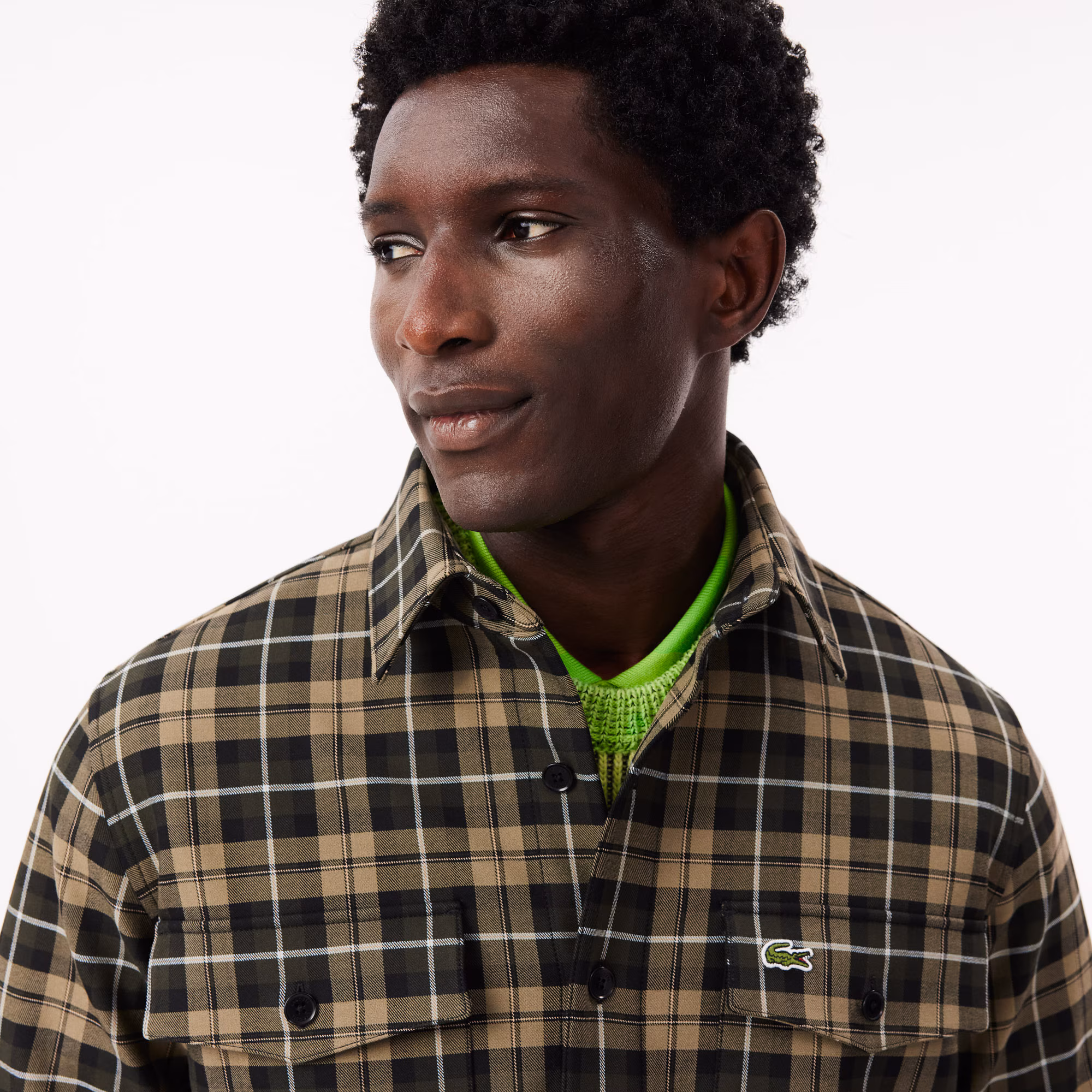 Men's Oversized Checkered Overshirt