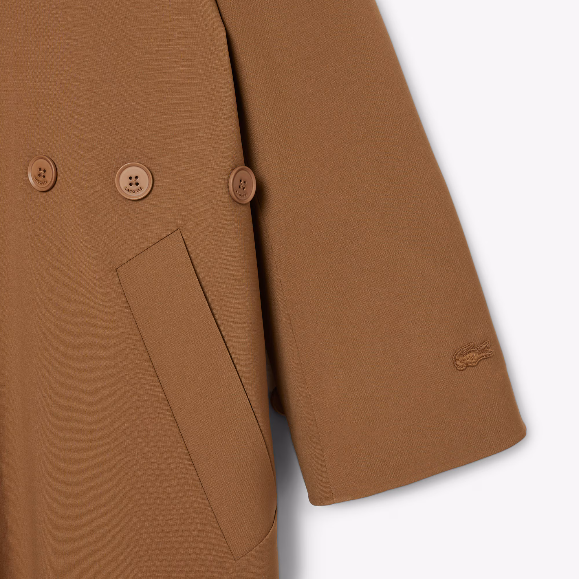 Runway Wool Blend Trench Coat