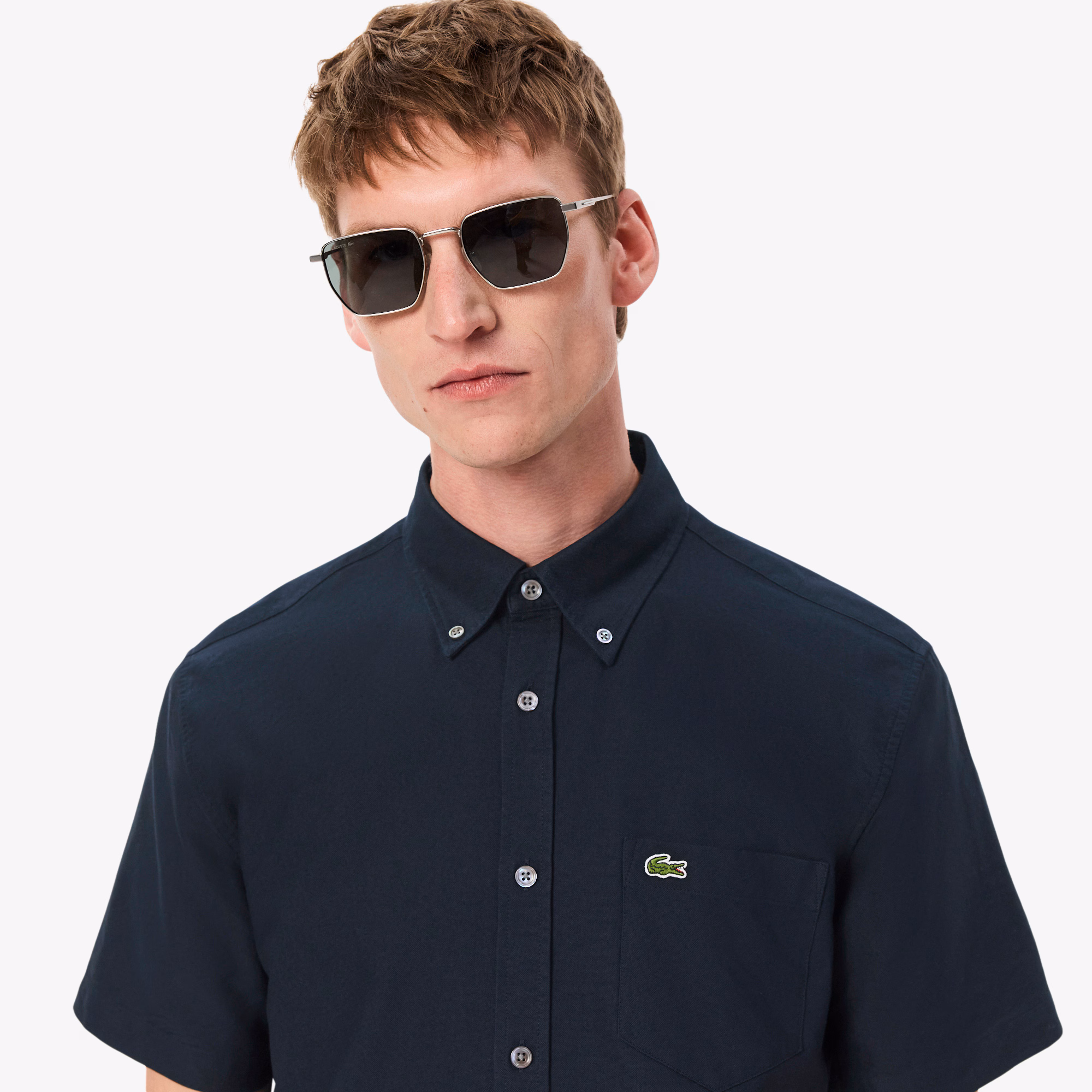 Men's Regular Fit Short Sleeve Oxford Shirt