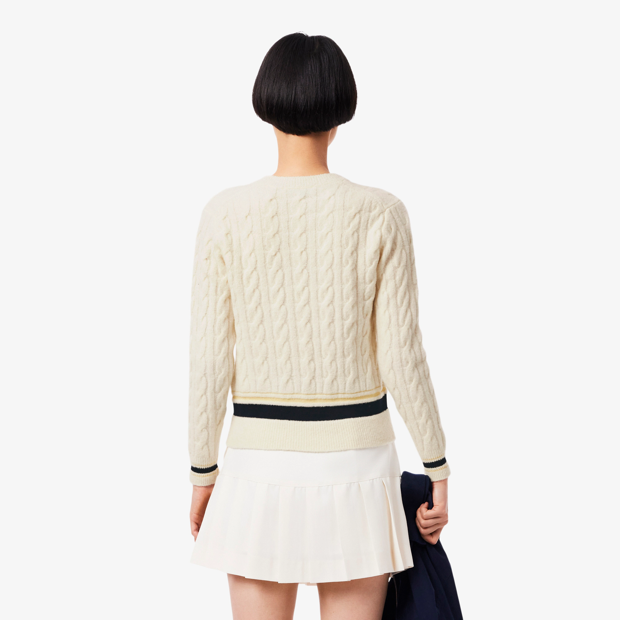 Women's Cable Knit Wool Sweater