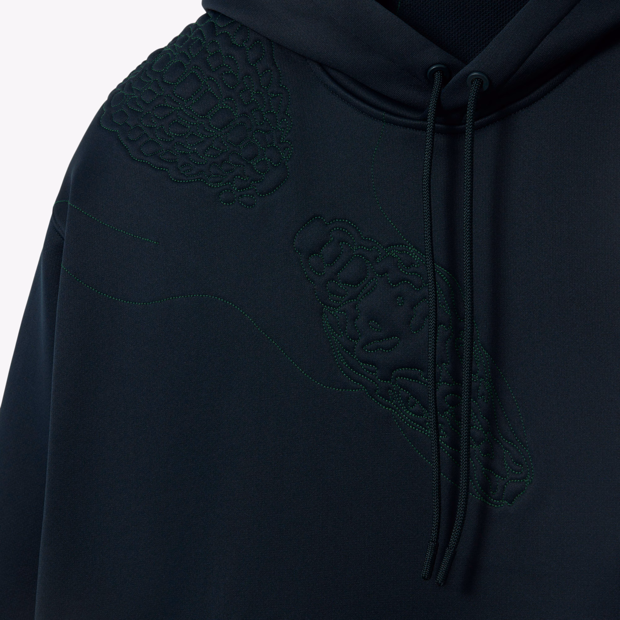Runway Embroidered Crocodile Hoodie
