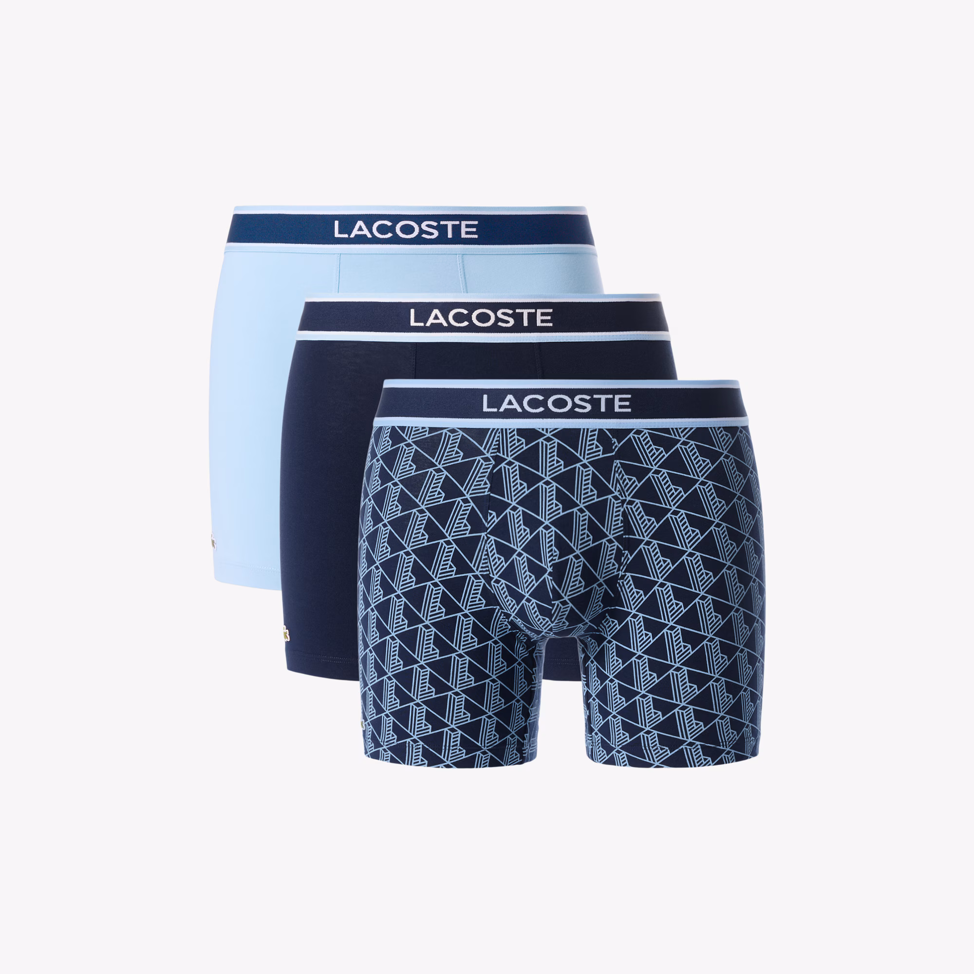 Men's 3-Pack Monogram Print Boxer Briefs