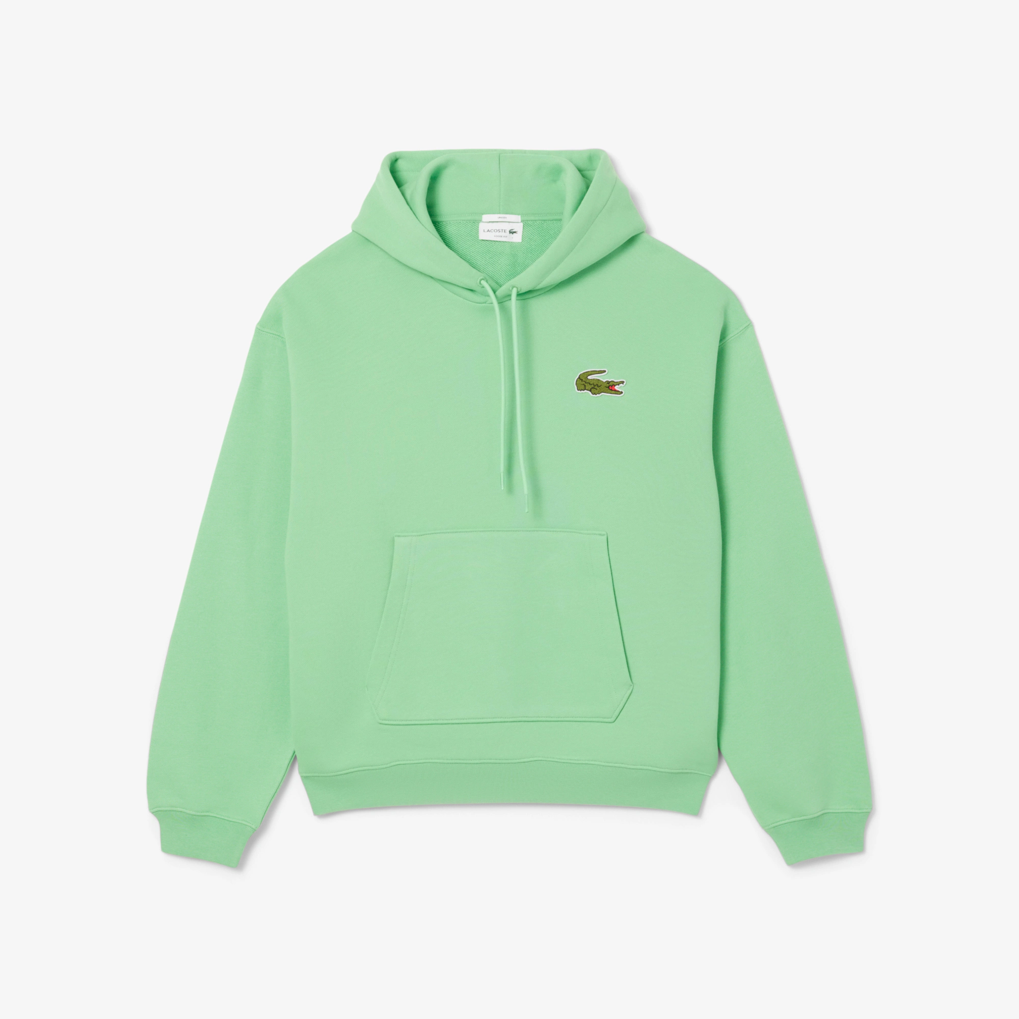 Unisex Loose Fit Badge Accent Hoodie