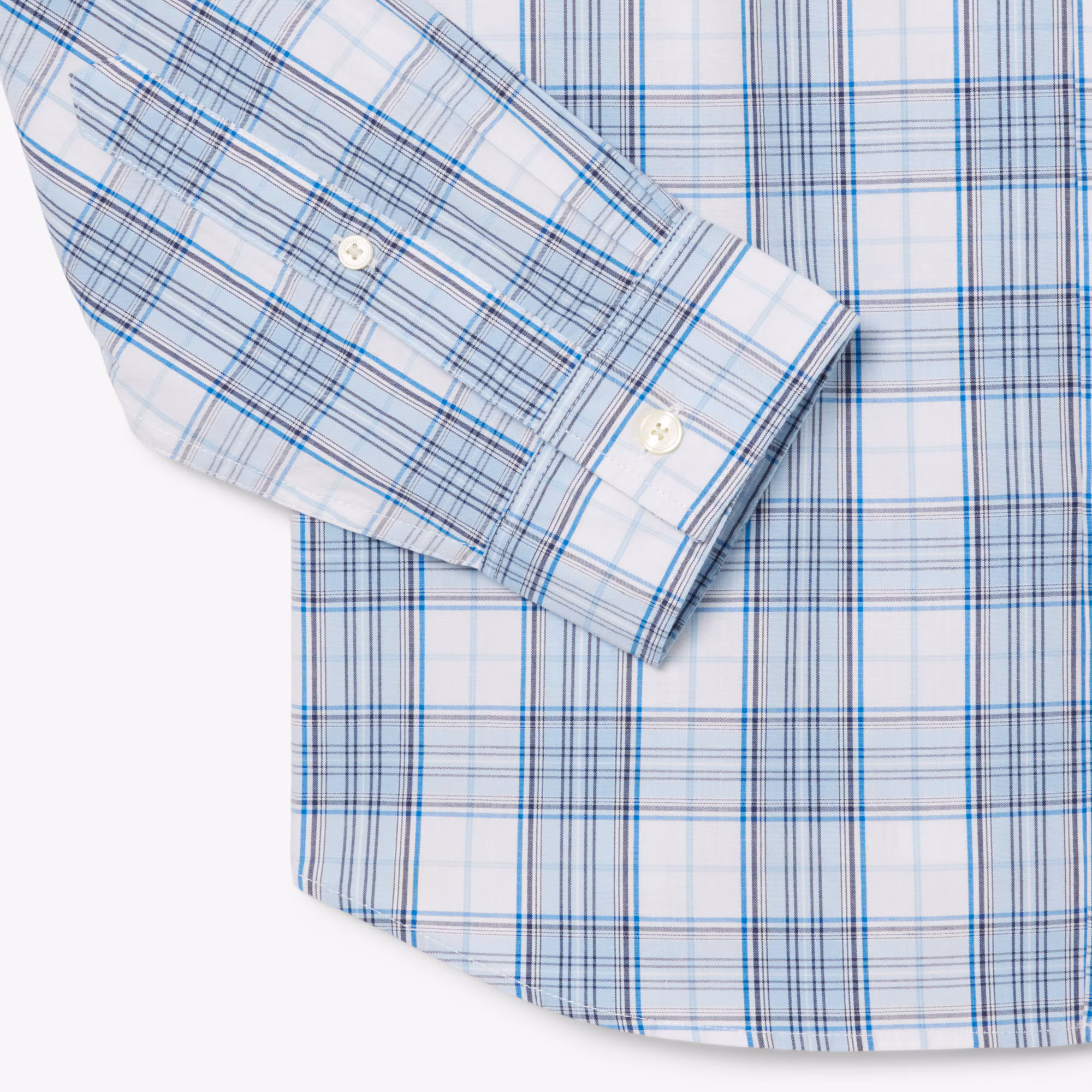 Men's Slim Fit Stretch Plaid Shirt