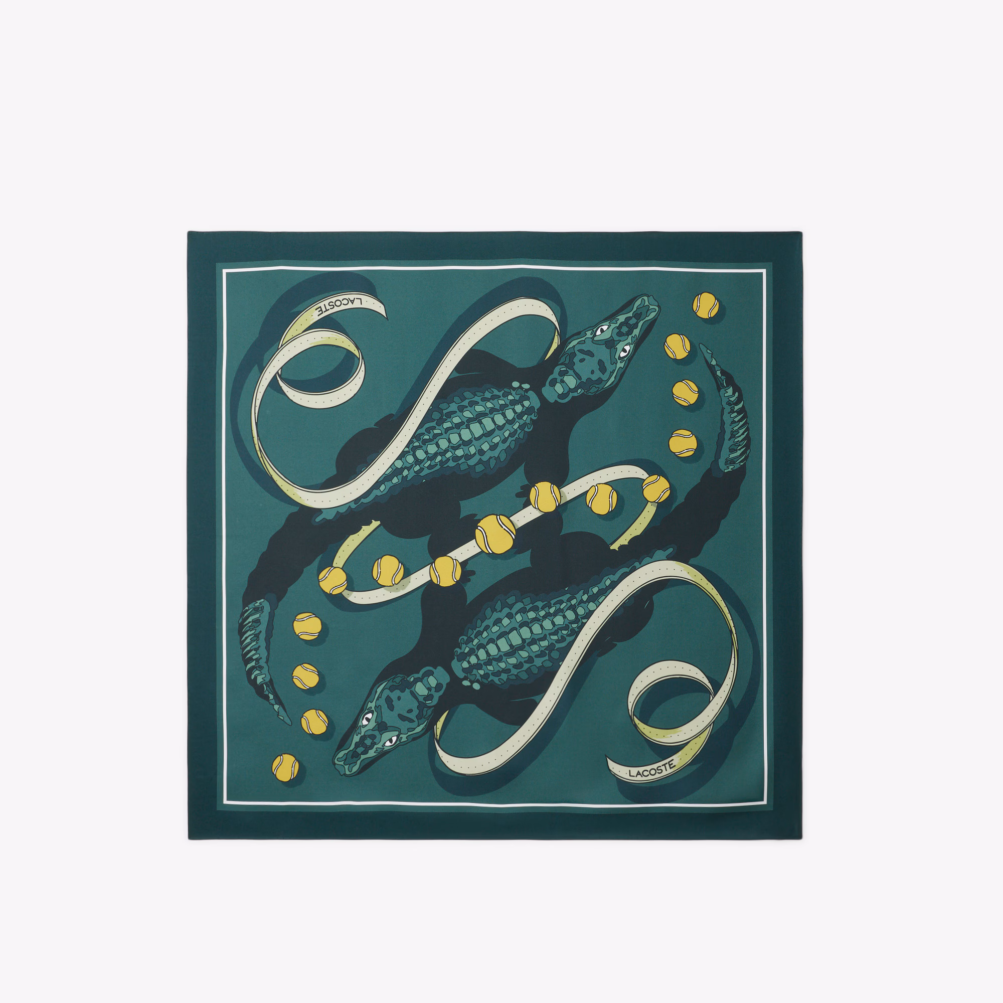 Runway Print Silk Square