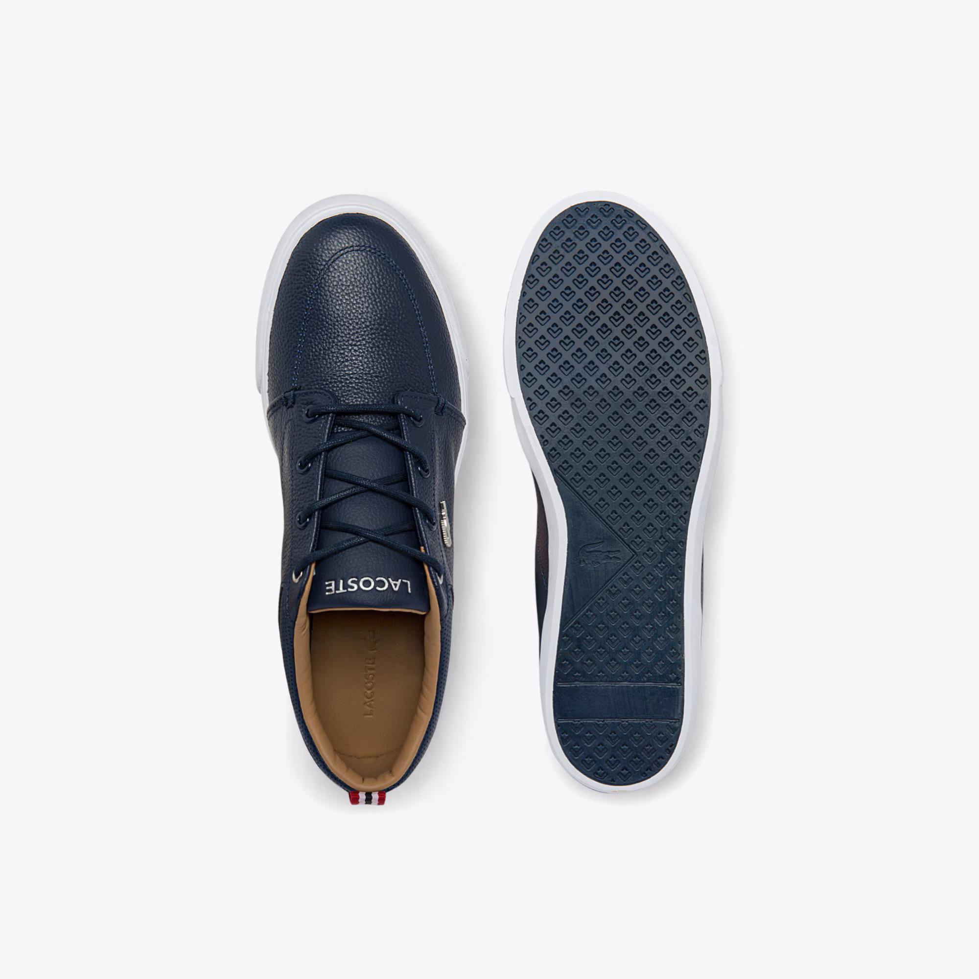 Men's Bayliss Leather Perforated Collar Sneakers