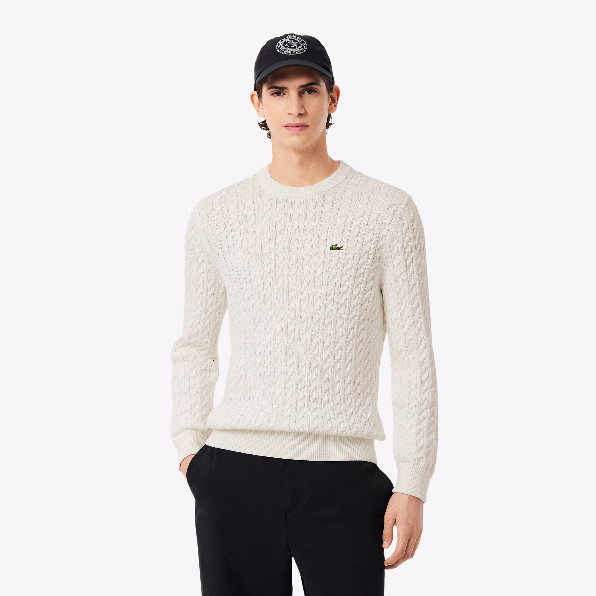 Men's Cable Knit Cotton Sweater