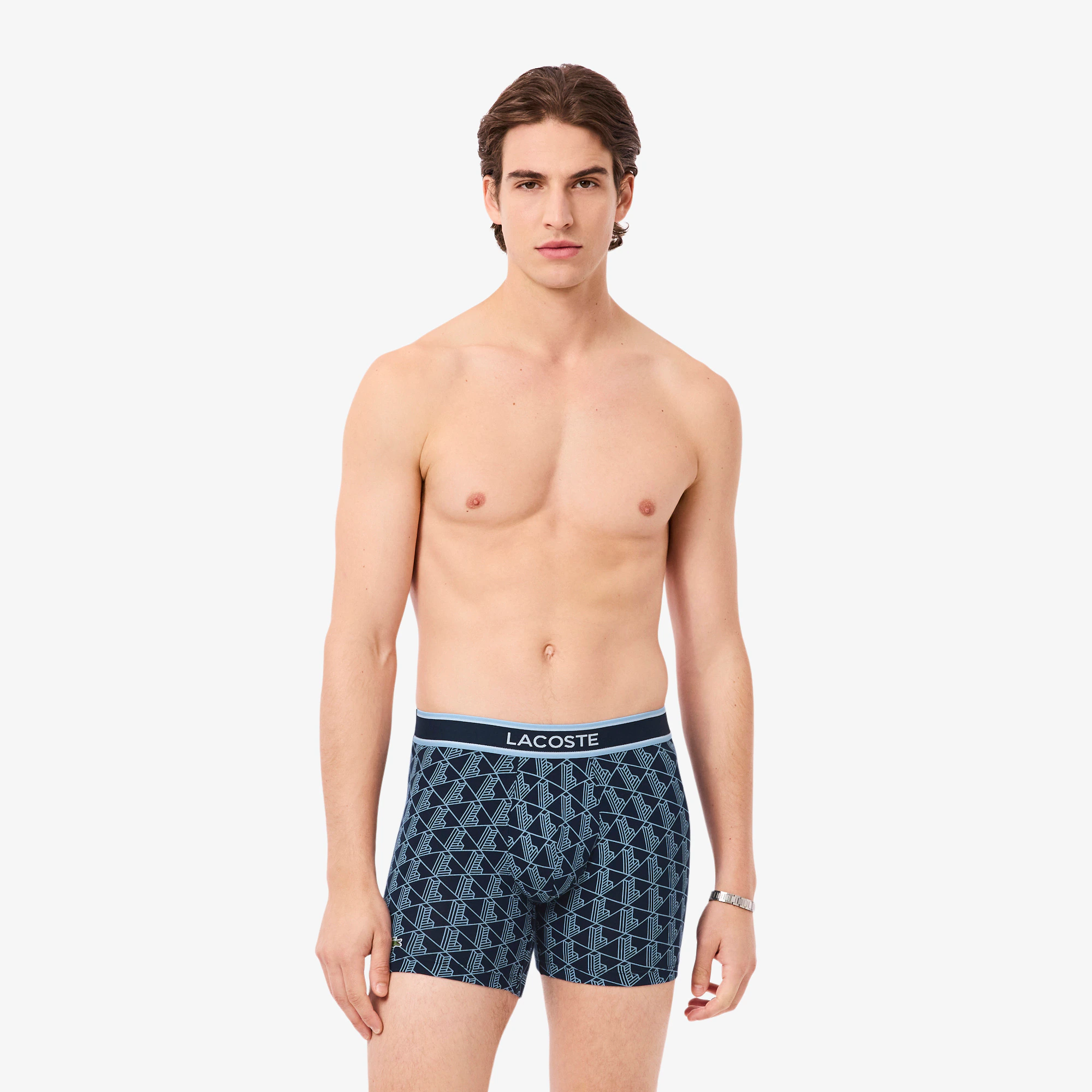 Men's Stretch Cotton Monogram Boxer Briefs