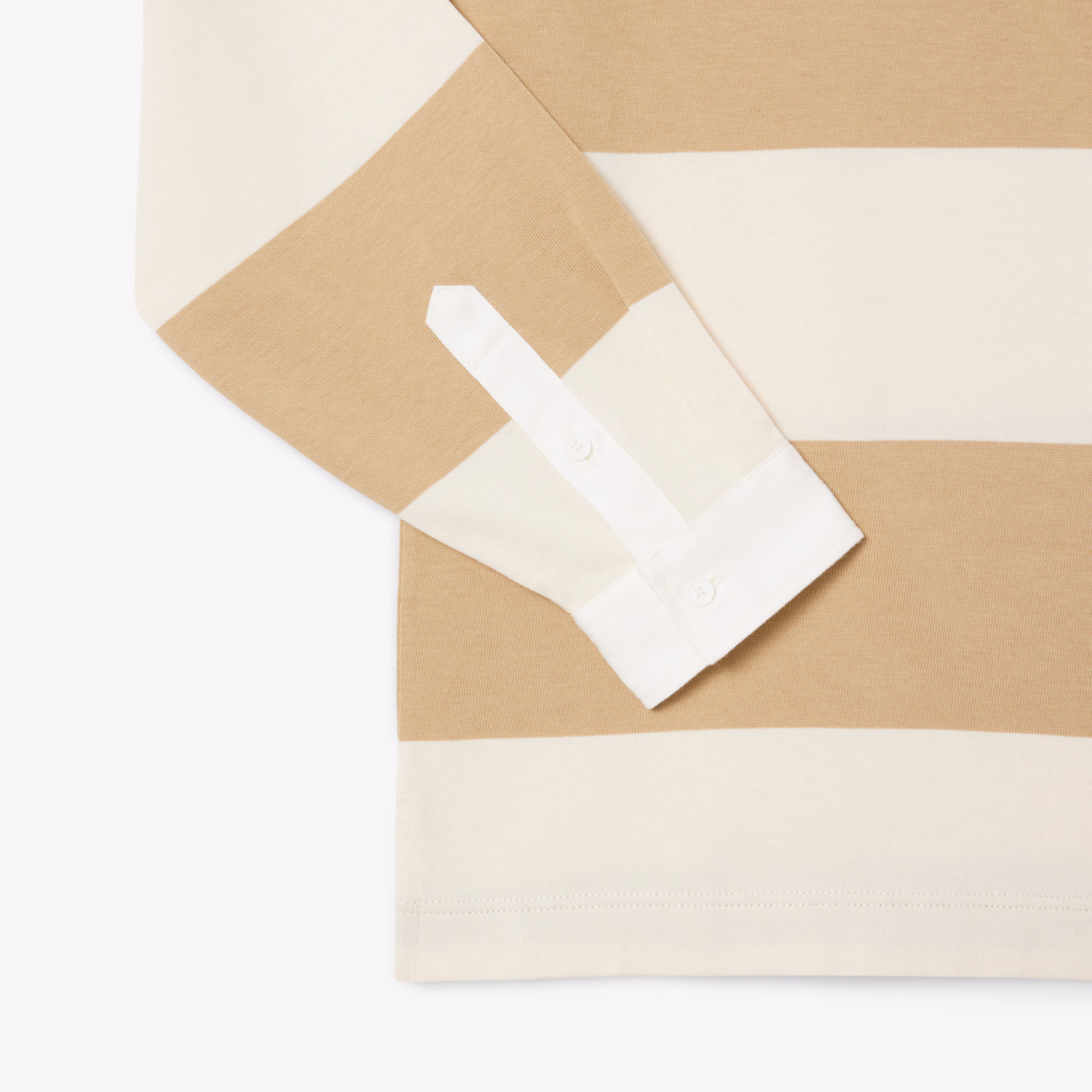 Men's Relaxed Fit Striped Rugby Polo